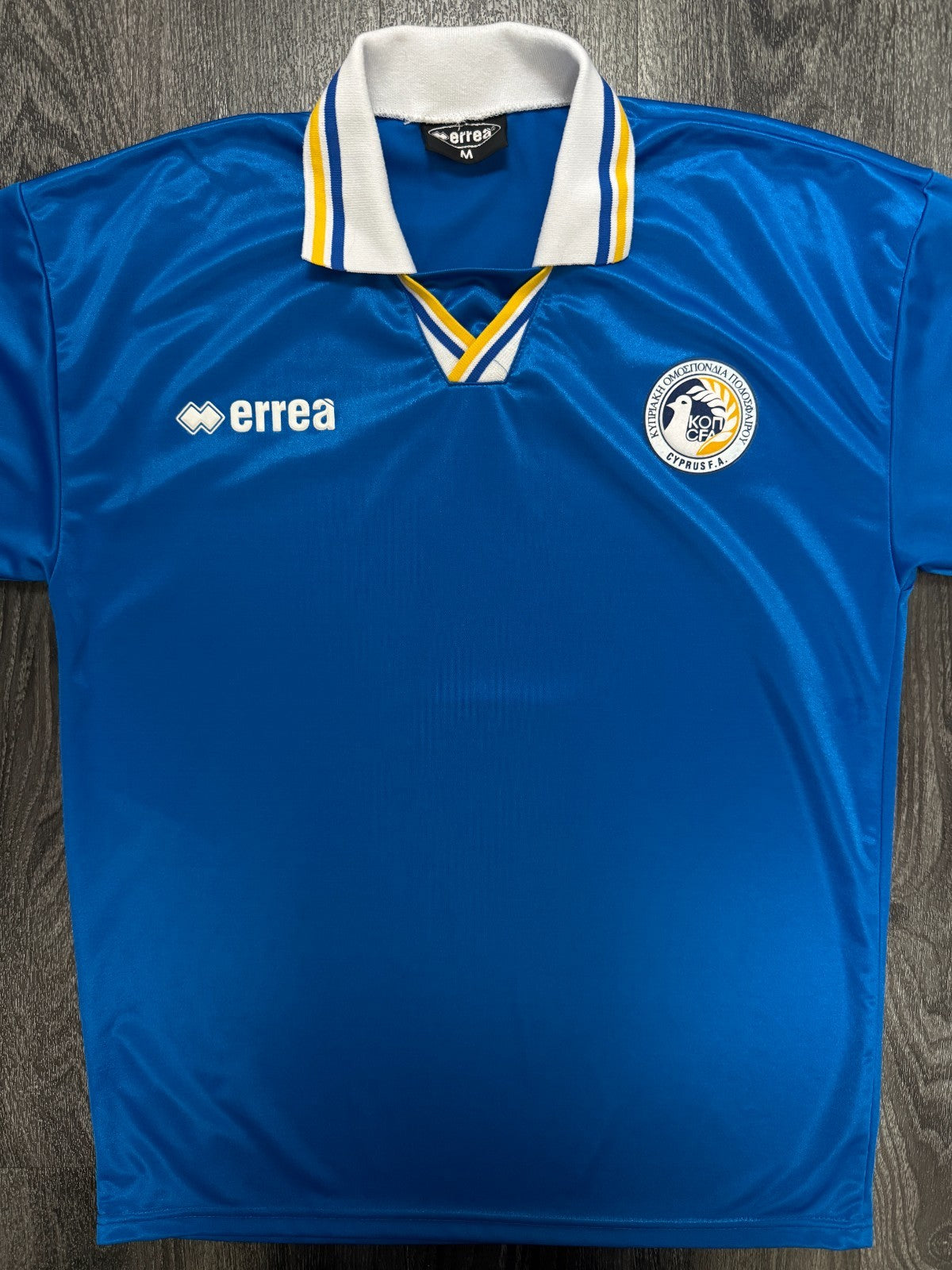 Original Errea Cyprus 2000 Home Shirt Mens Medium M0