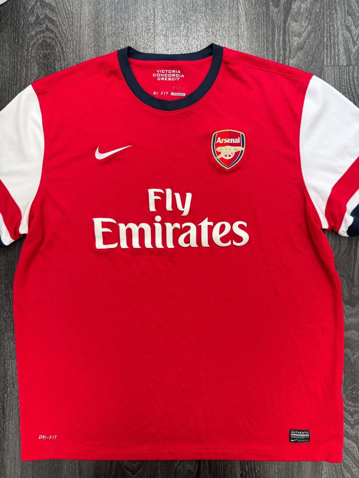 Original Authentic Nike Arsenal 2012/2013 Home Shirt Mens XXL 2XL0