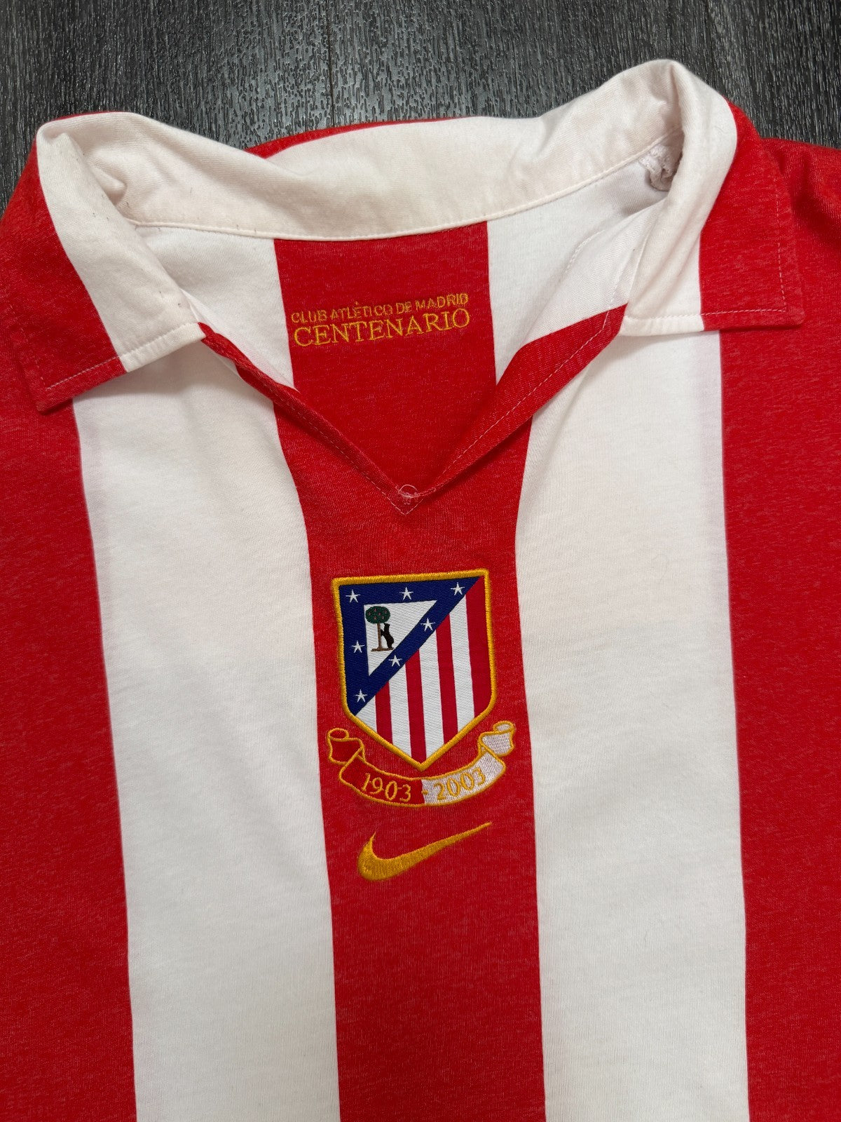 Original Authentic Nike Atletico Madrid 2002/2003 Centenary Shirt Mens XL1