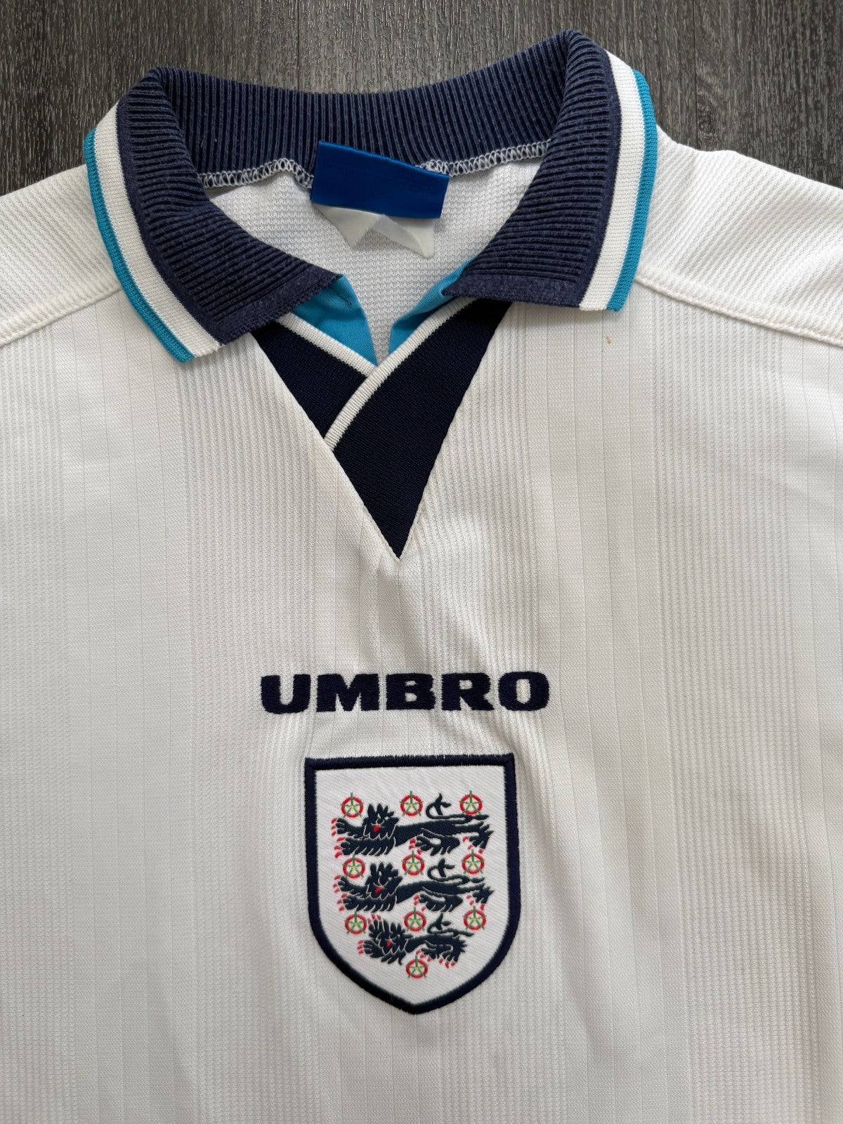 Original Authentic Umbro England 1996 Home Shirt Mens Large1