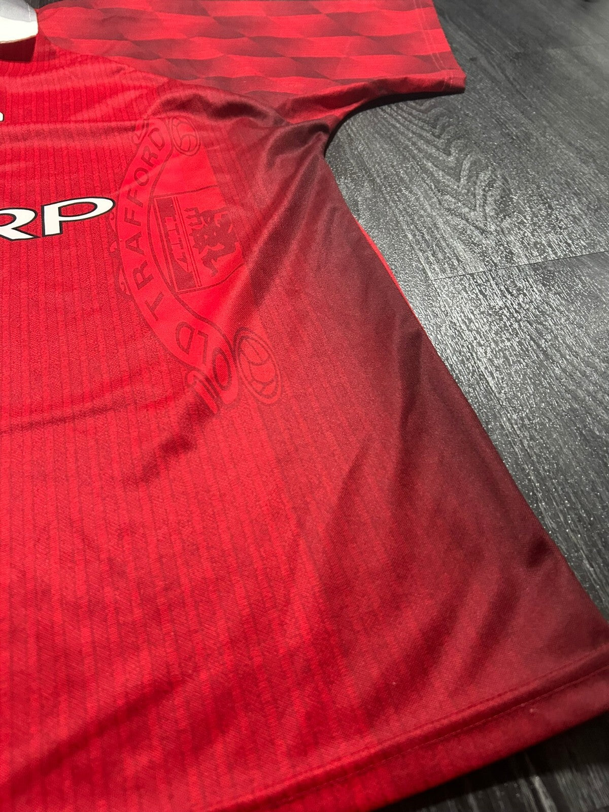 MINT Original Authentic Umbro Manchester United 1996/1997 Home Shirt Mens XL6