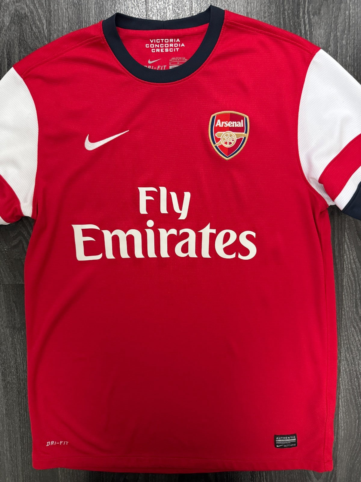 Original Nike Arsenal 2012/2013 Home Shirt Mens Medium M0