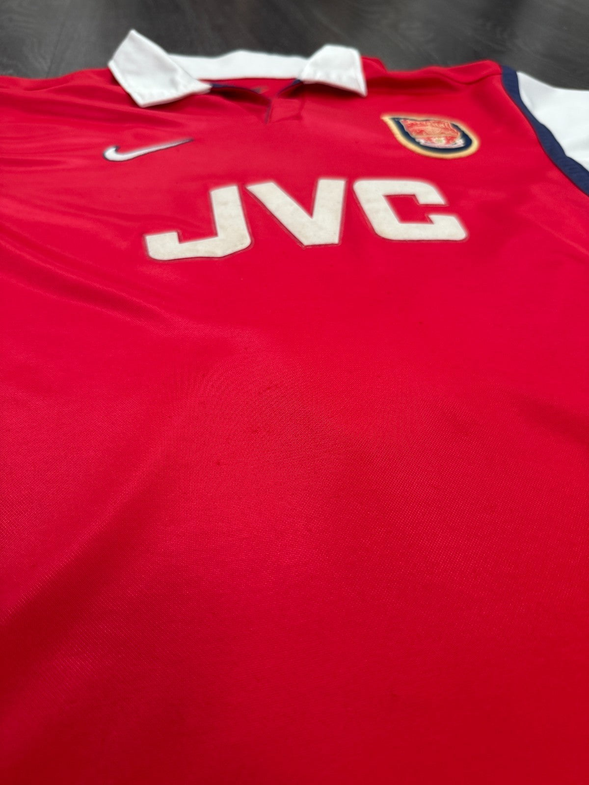 Original Nike Arsenal 1998/1999 Home Shirt ADAMS 6 Mens Small5