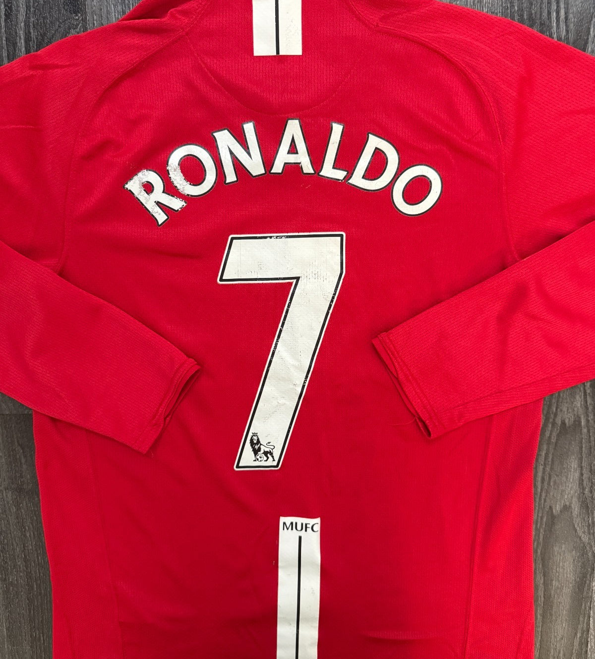 Nike Manchester United 2007/2008 Long Sleeve Home Shirt RONALDO 7 Mens Small0