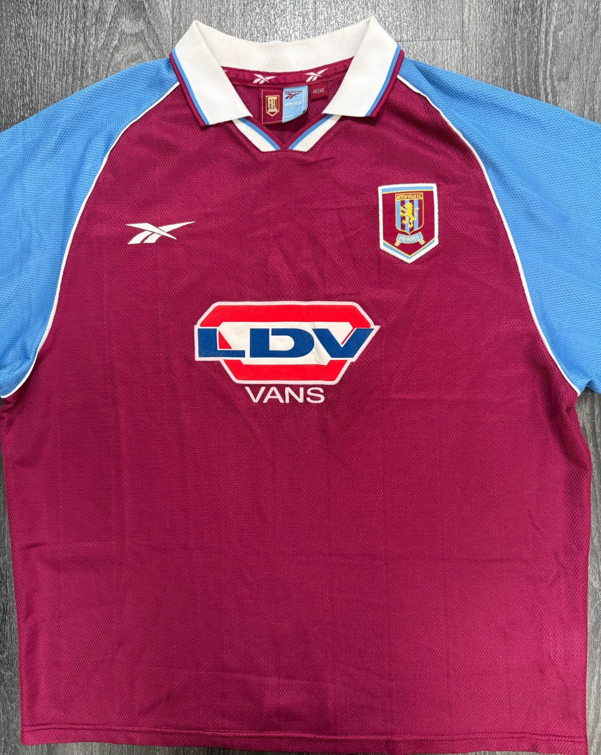 Original Authentic Reebok Aston Villa 1998/1999 Home Shirt Mens XXL 2XL0