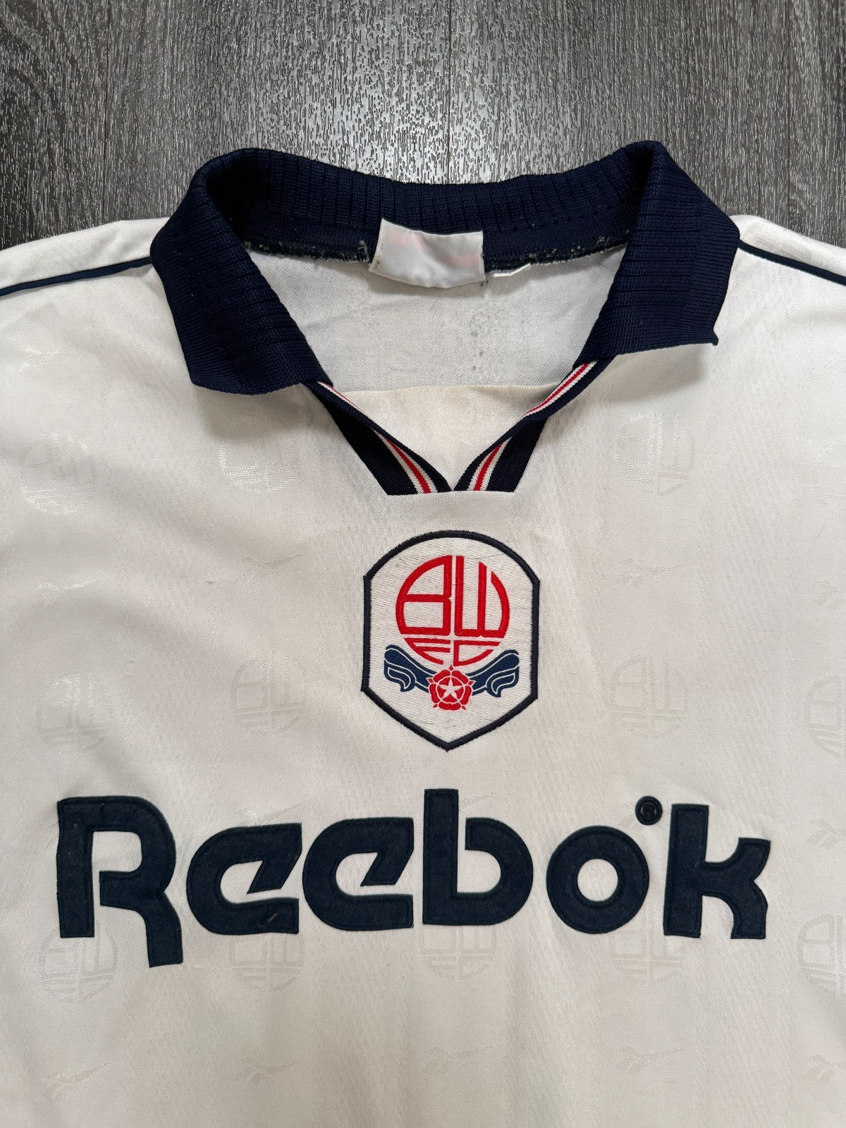 Original Reebok Bolton Wanderers 1995/1996 Home Shirt Mens XXL 2XL1