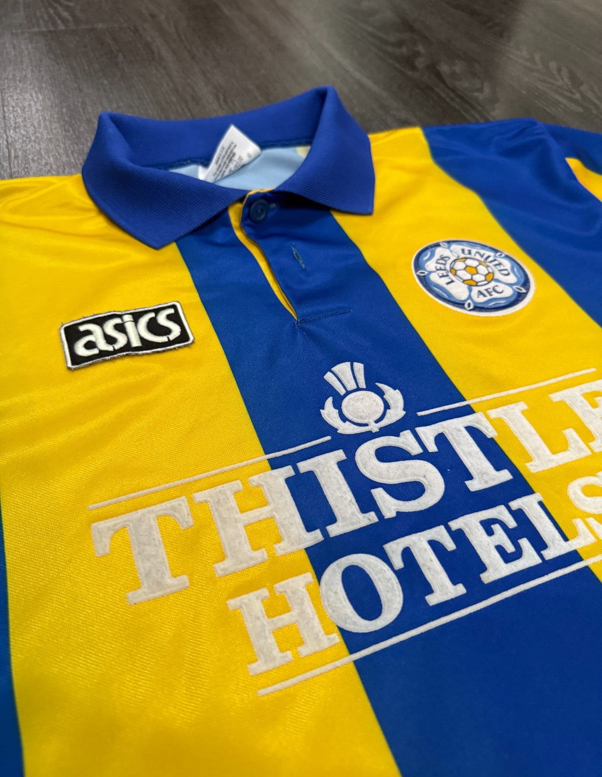 Original Asics Leeds United 1993/1994 Away Shirt Mens Extra Large XL3