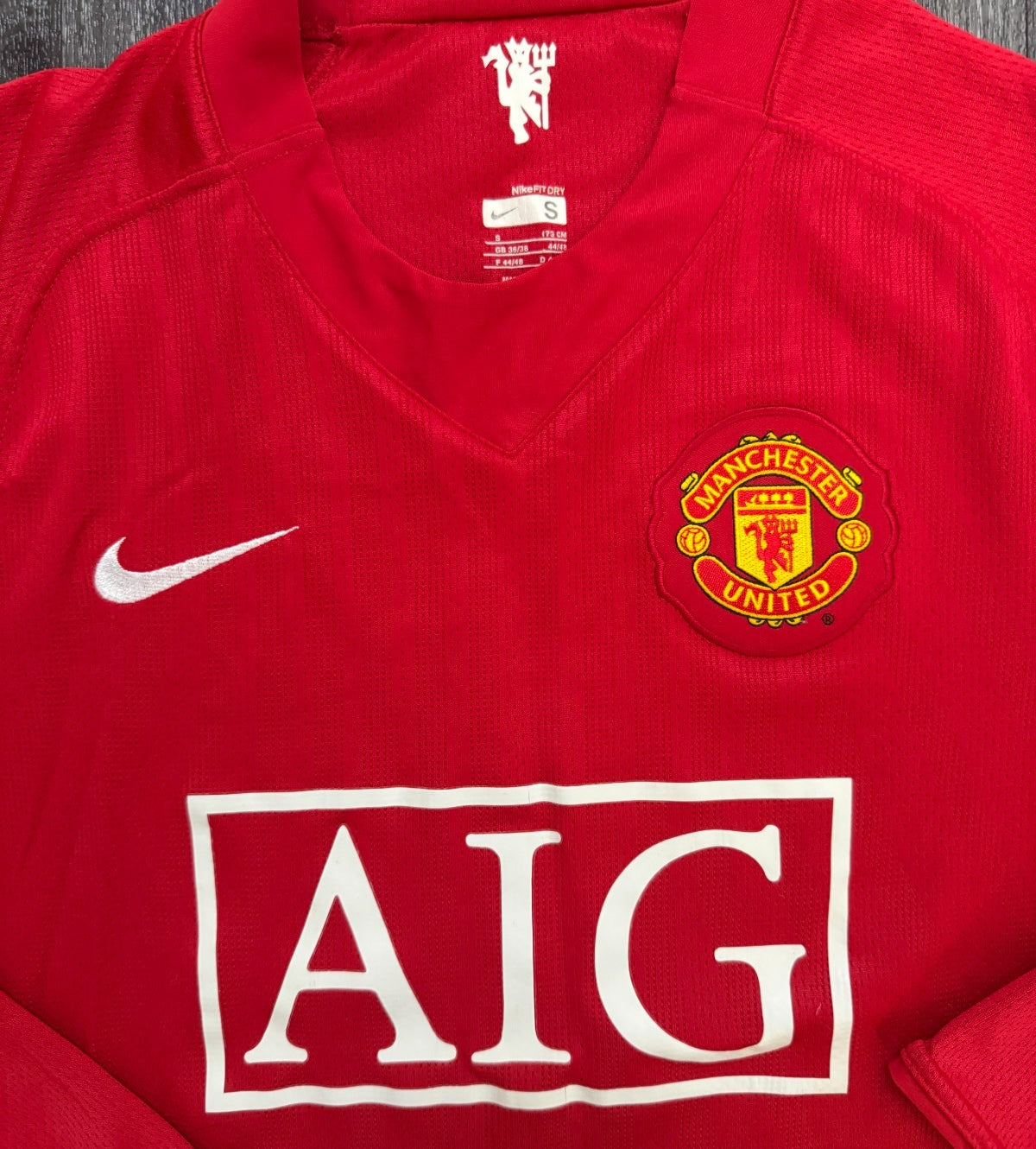Nike Manchester United 2007/2008 Long Sleeve Home Shirt RONALDO 7 Mens Small2