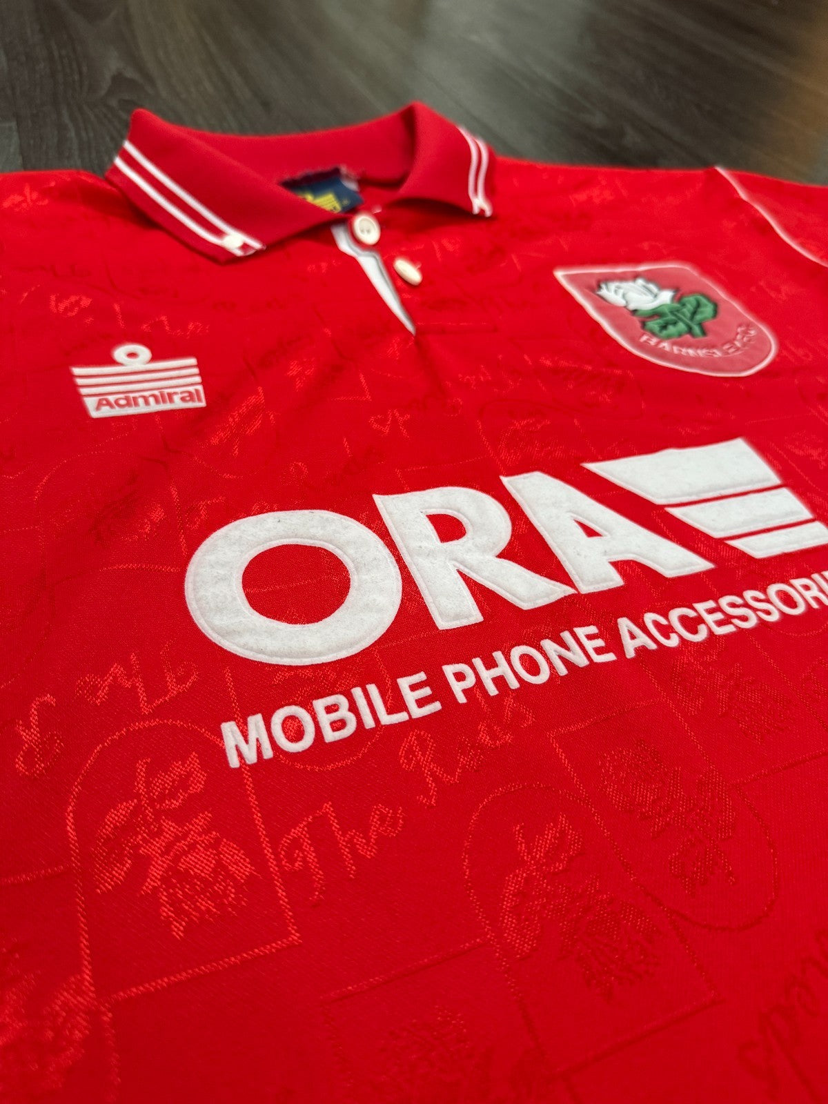 Original Admiral Barnsley FC 1996/1997 Home Shirt Mens Extra Large XL3