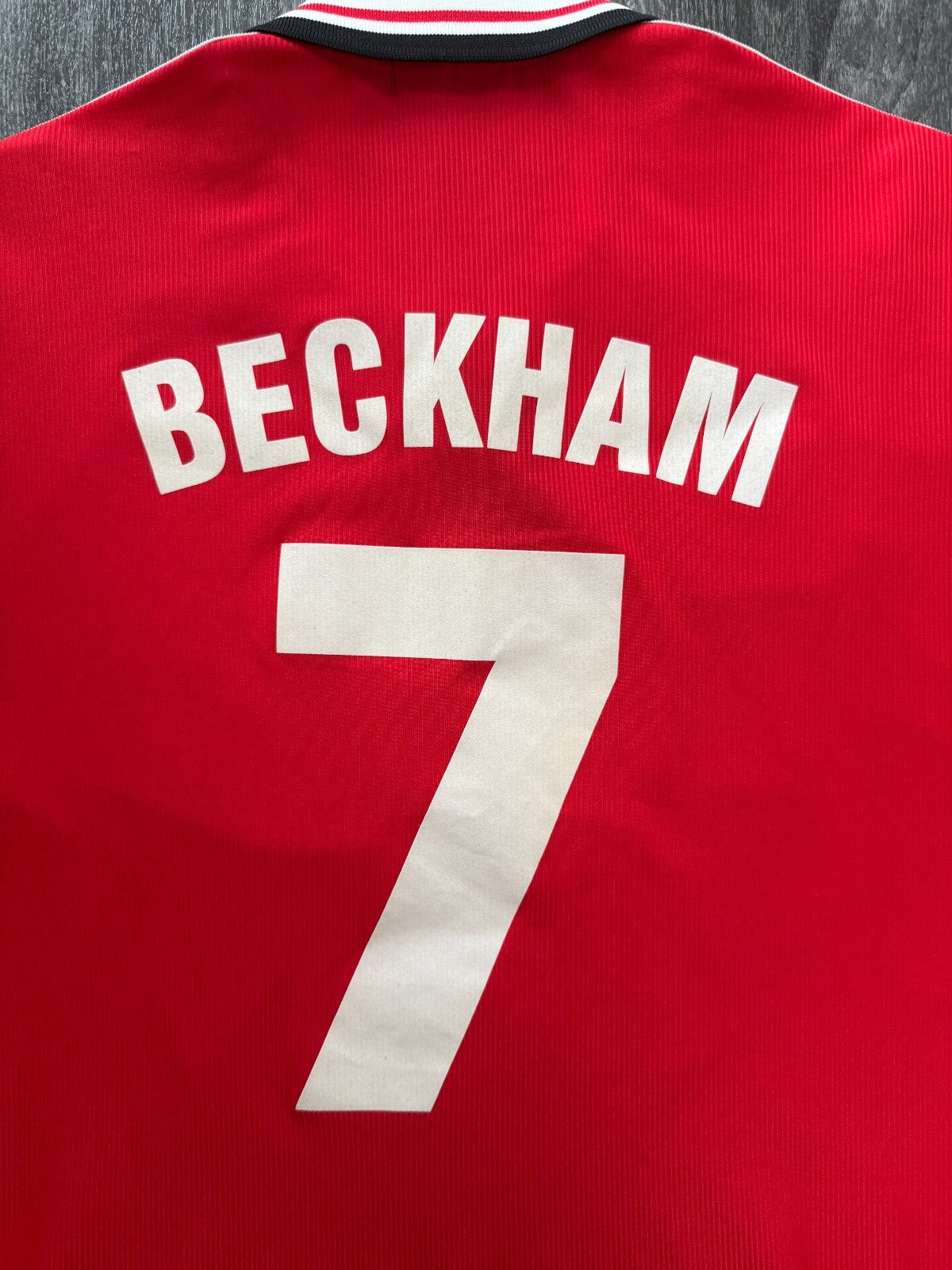 Original Umbro Manchester United 1998/1999 Home Shirt BECKHAM 7 Mens XXL 2XL4
