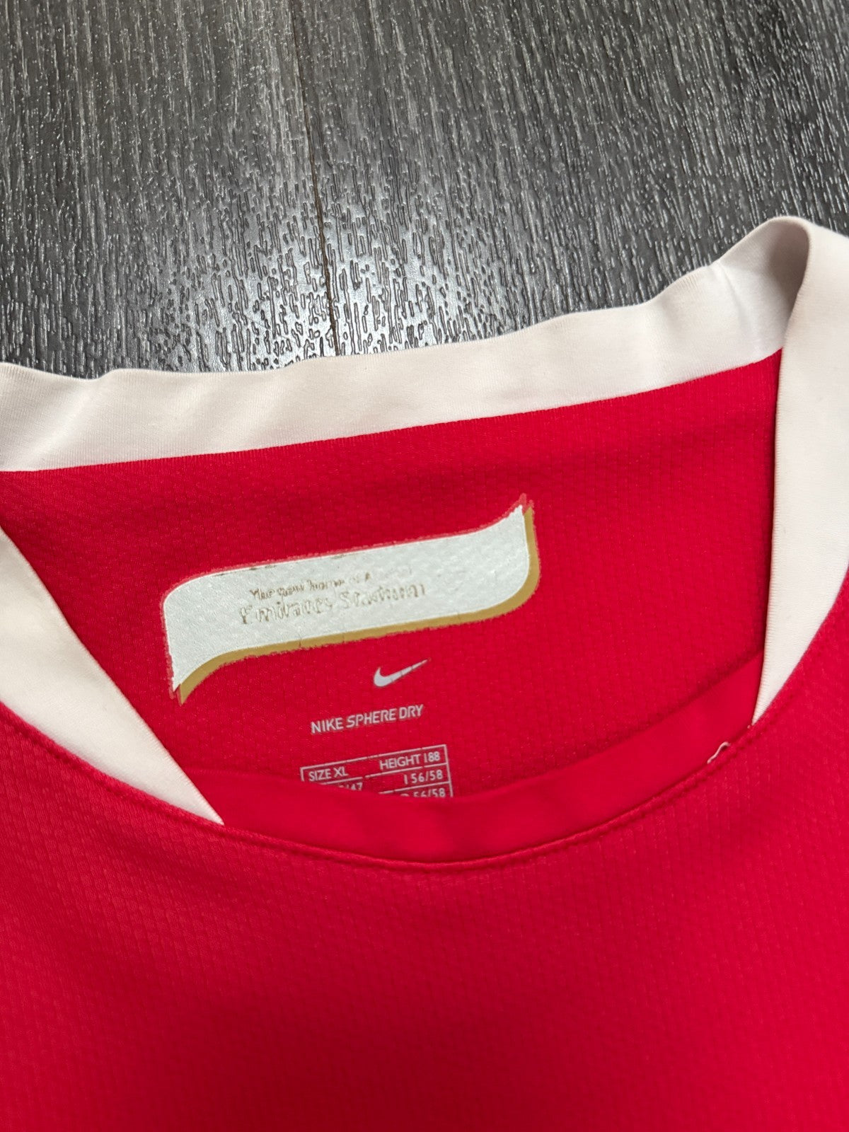 Original Nike Arsenal 2006/2007 Home Shirt Mens Extra Large2