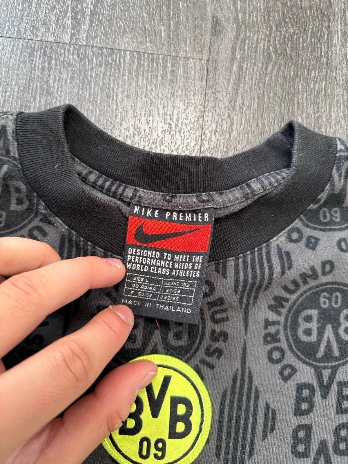 Original Authentic Nike Borussia Dortmund BVB 1994/1995 Training Shirt Men Large2