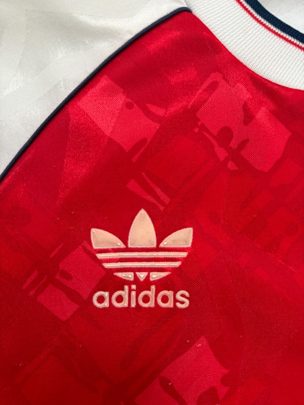 Original Adidas Arsenal 1990/1991 Home Shirt Mens Medium4