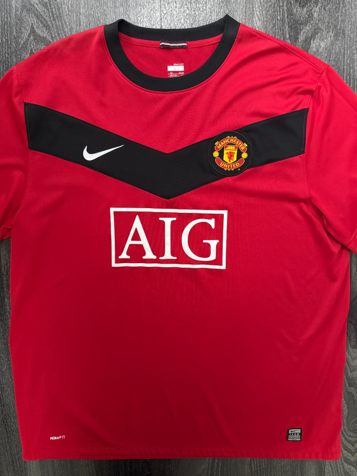 Original Nike Manchester United 2009/2010 Home Shirt Mens XXL 2XL0