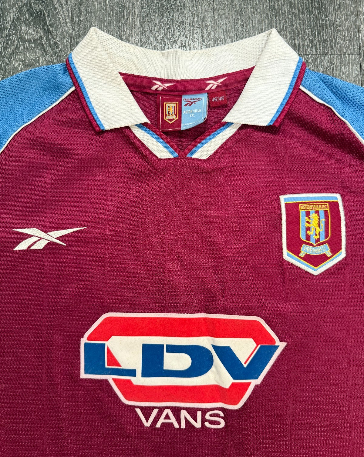 Original Authentic Reebok Aston Villa 1998/1999 Home Shirt Mens XXL 2XL1
