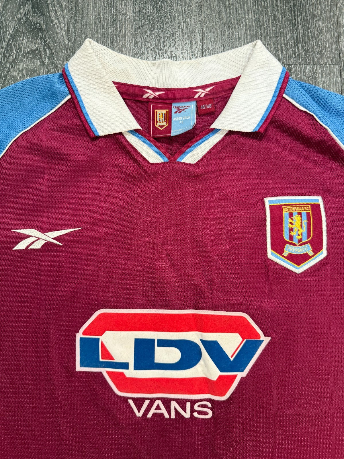 Original Authentic Reebok Aston Villa 1998/1999 Home Shirt Mens XXL 2XL1
