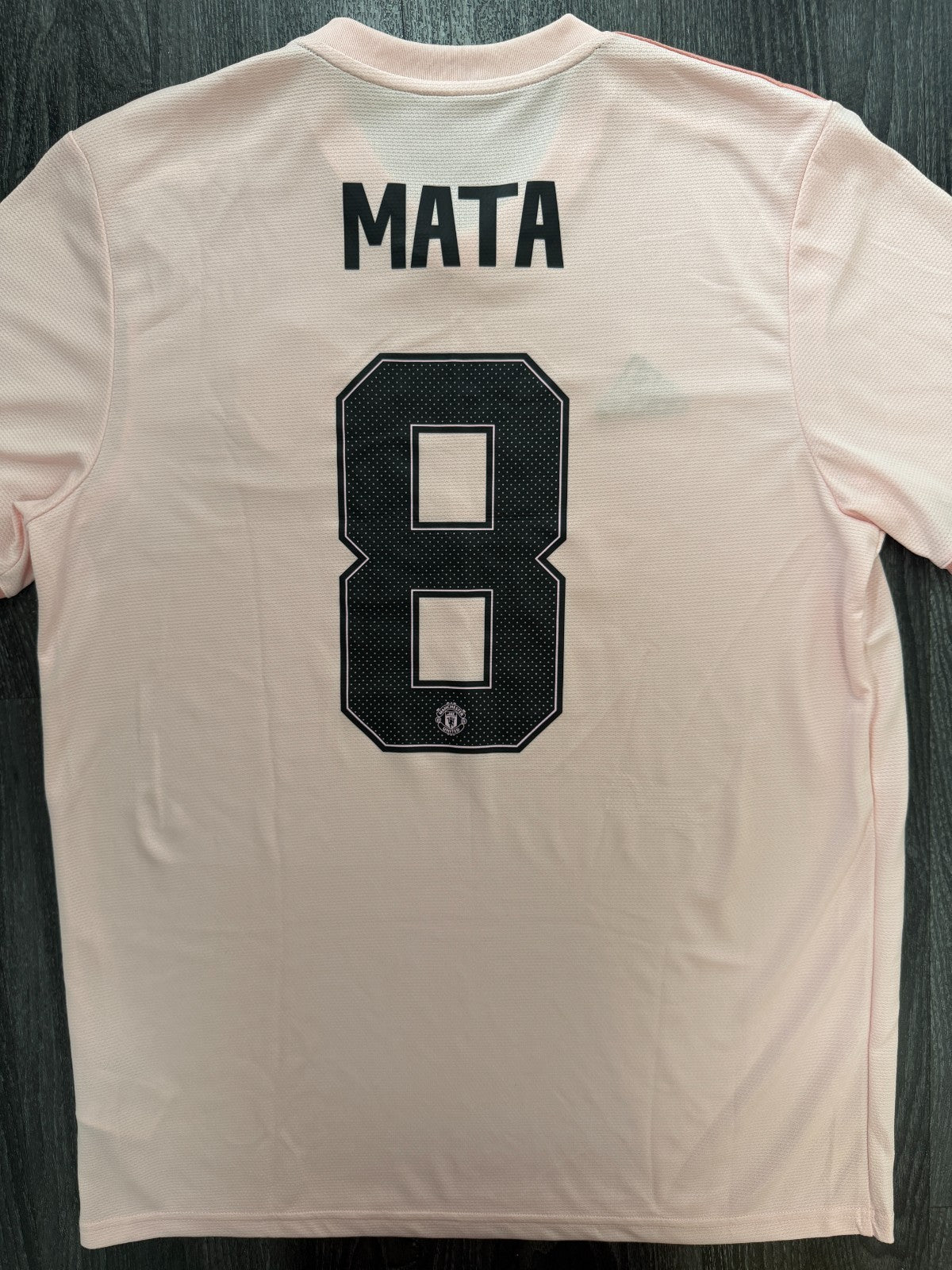 Original Adidas Manchester United 2018/2019 Away Shirt MATA 8 Mens Large0