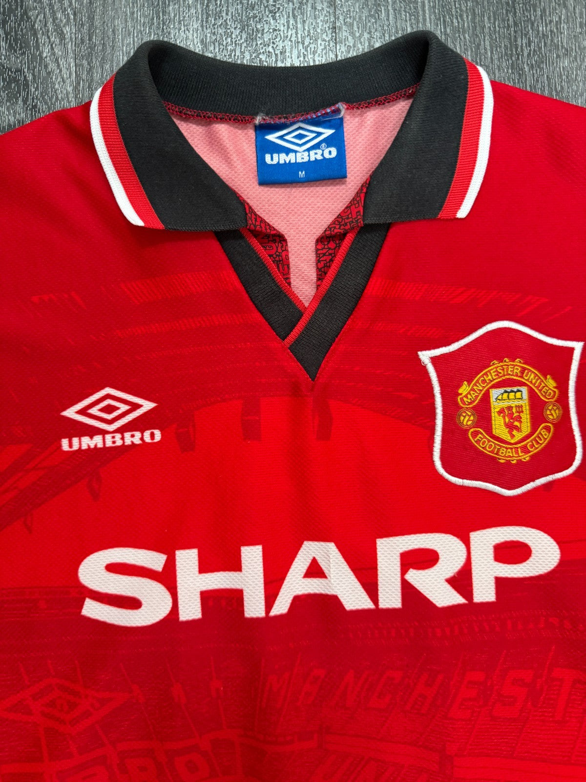 Original Umbro Manchester United 1994/1995 Home Shirt Mens Medium1