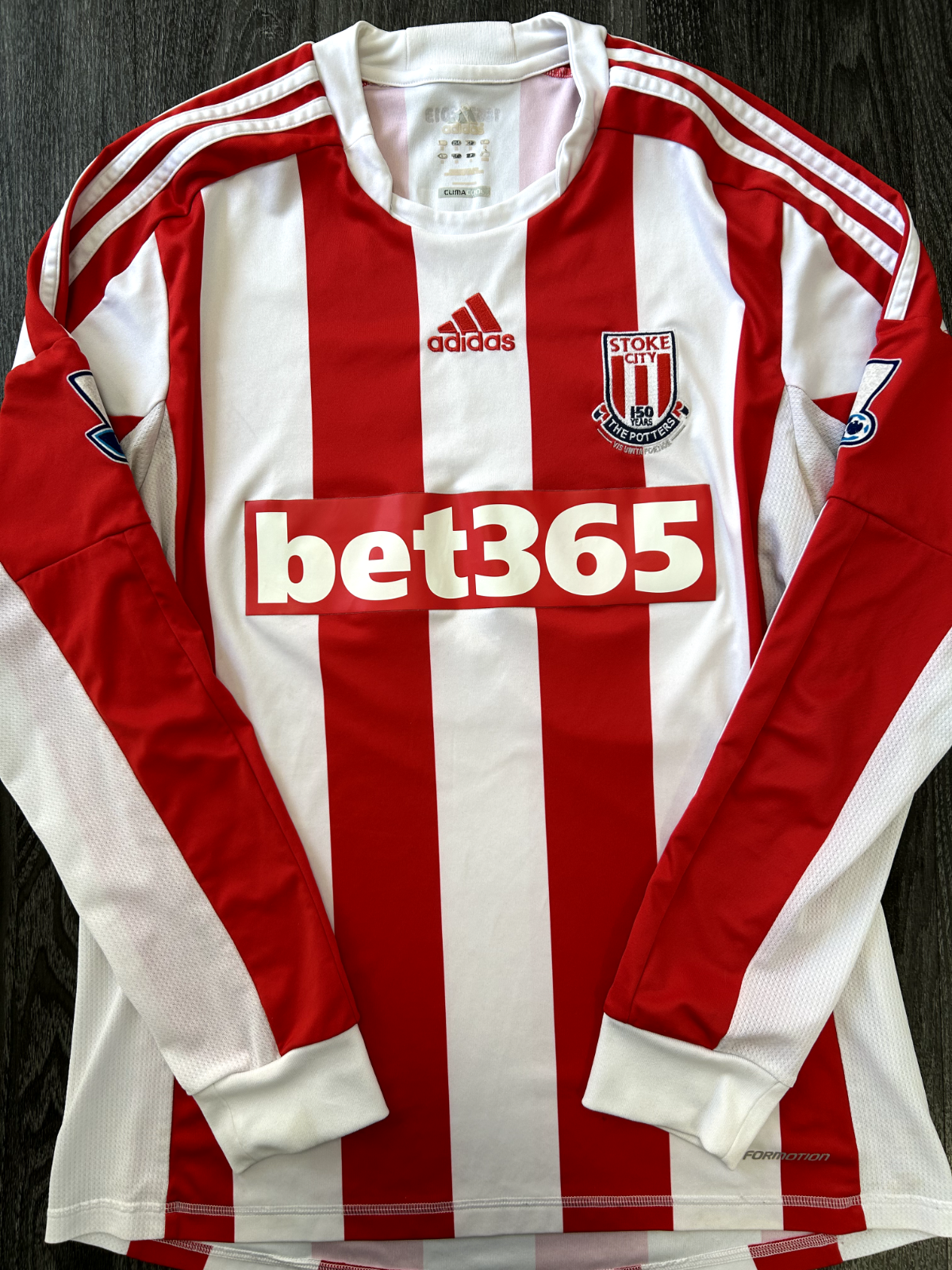 PLAYER SPEC Adidas Stoke City 2012/2013 LS Home Shirt WALTERS 19 Mens Medium1