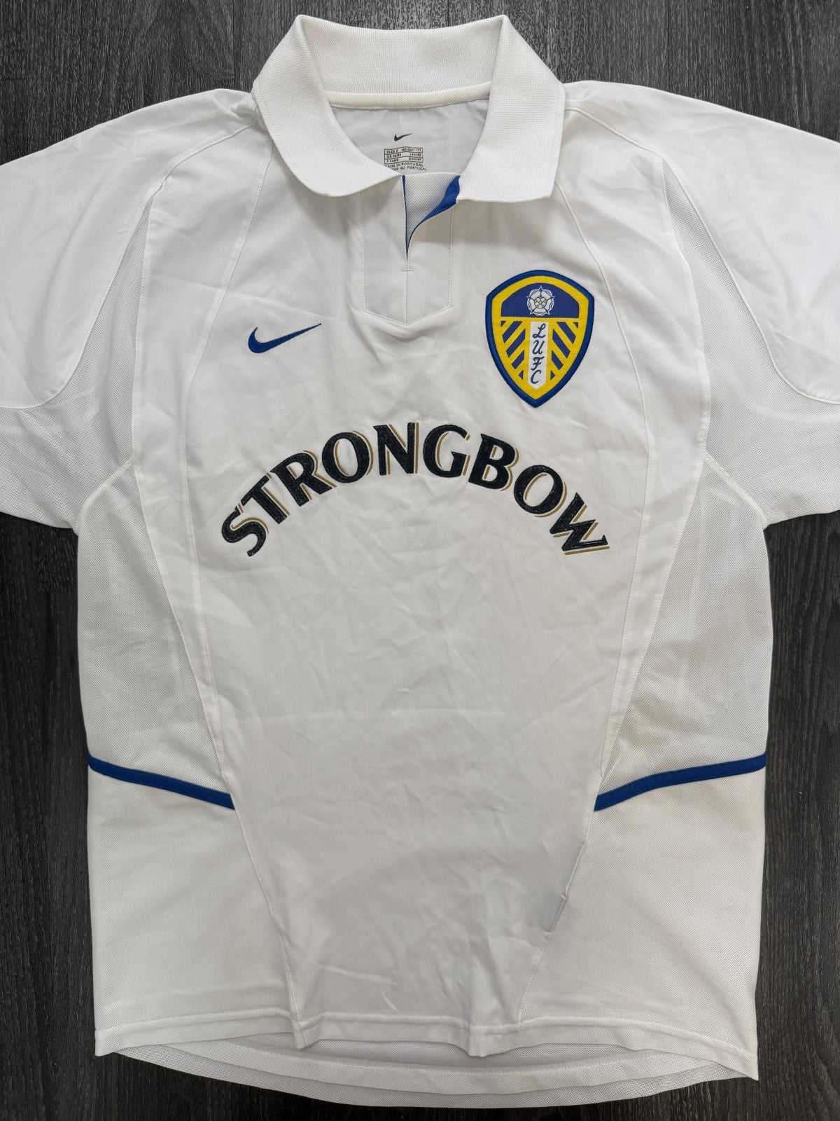 Original Authentic Nike Leeds United 2002/2003 Home Shirt Mens Small0