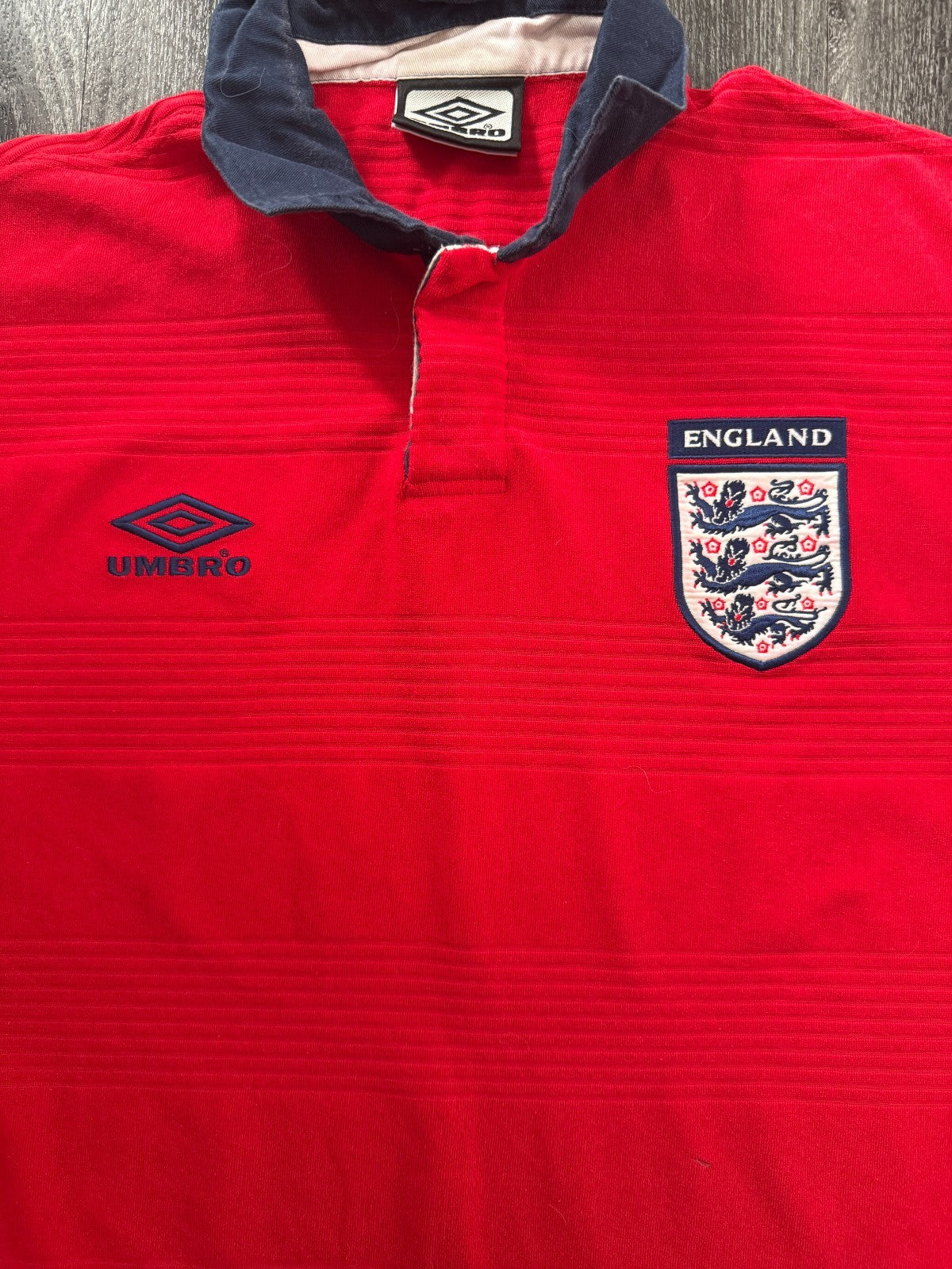 Original Authentic Umbro England 2000 Away Shirt Mens Extra Large1