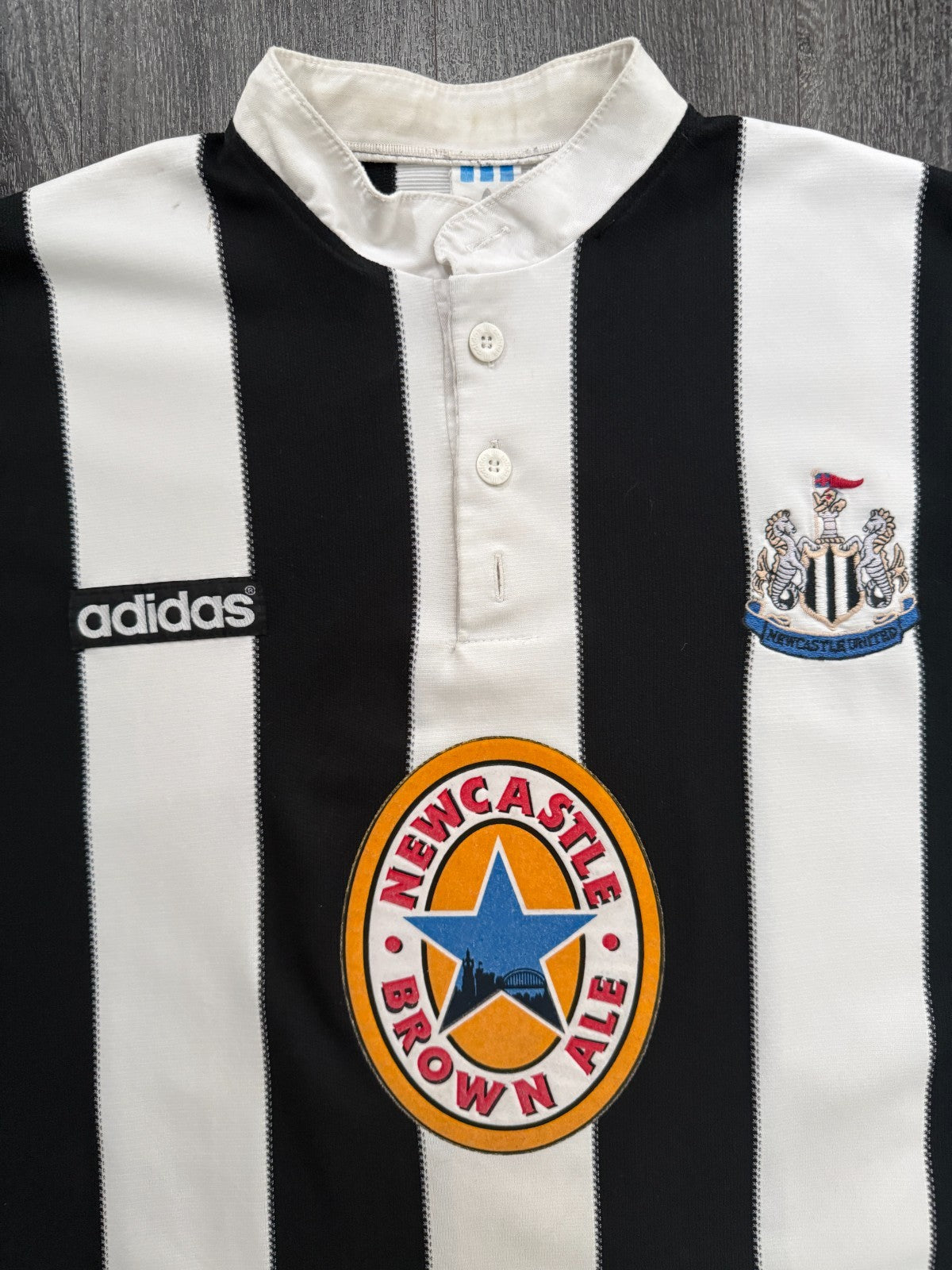 Original Adidas Newcastle United 1995/1996 Home Shirt Mens Medium1