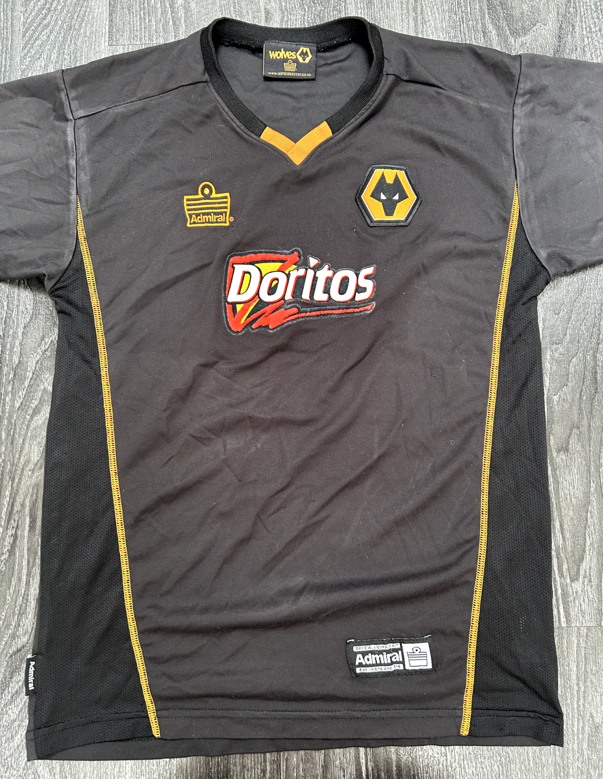 Authentic Admiral Wolverhampton Wanderers 2003/2004 Away Shirt Mens Small0