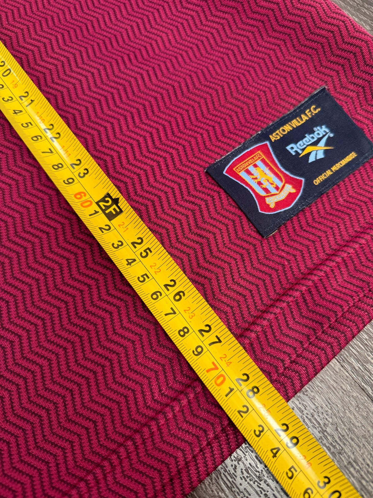 Original Authentic Reebok Aston Villa 1997/1998 Home Shirt Mens Large4