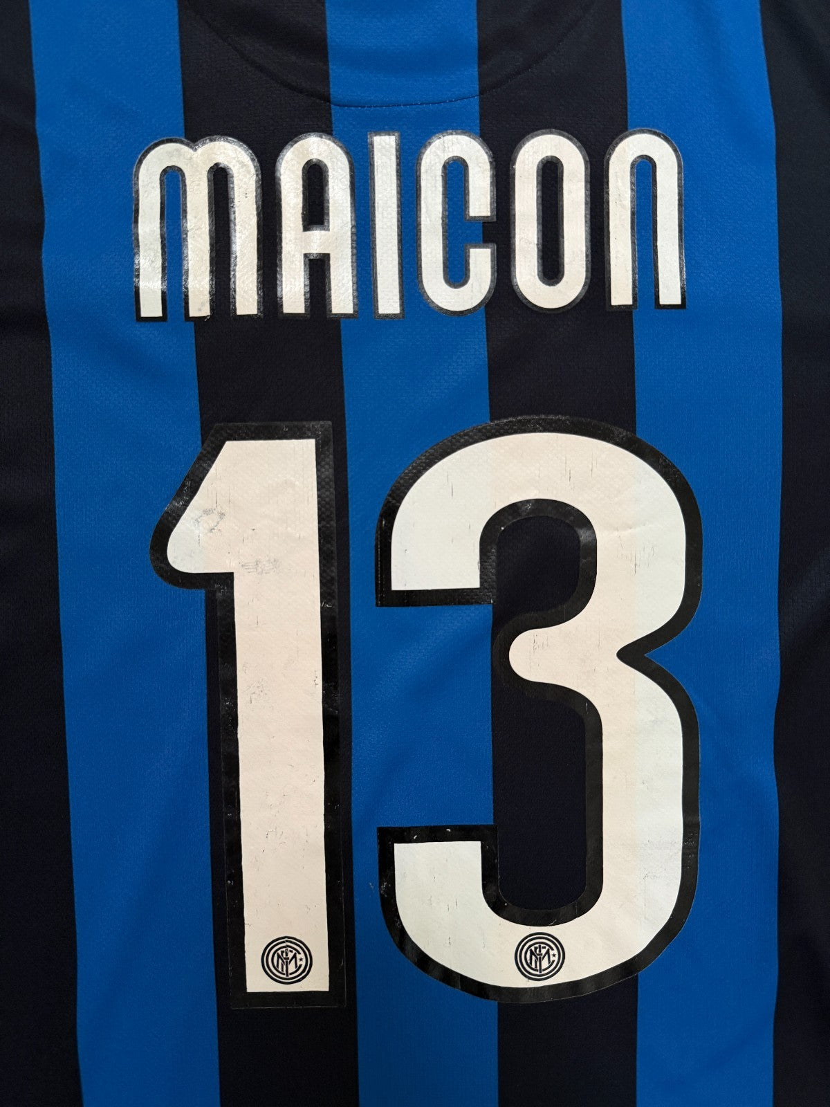 Original Nike Inter Milan 2009/2010 Home Shirt MAICON 13 Mens XXL 2XL1