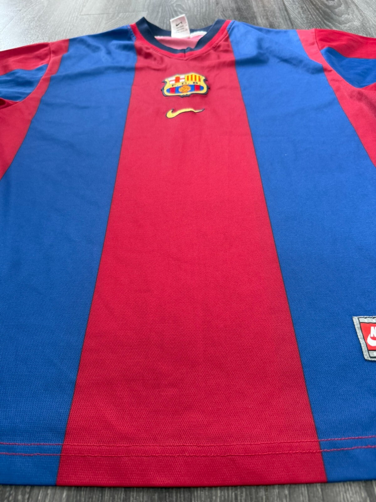 Original Authentic Nike Barcelona 1998/1999 Home Shirt Mens Large6