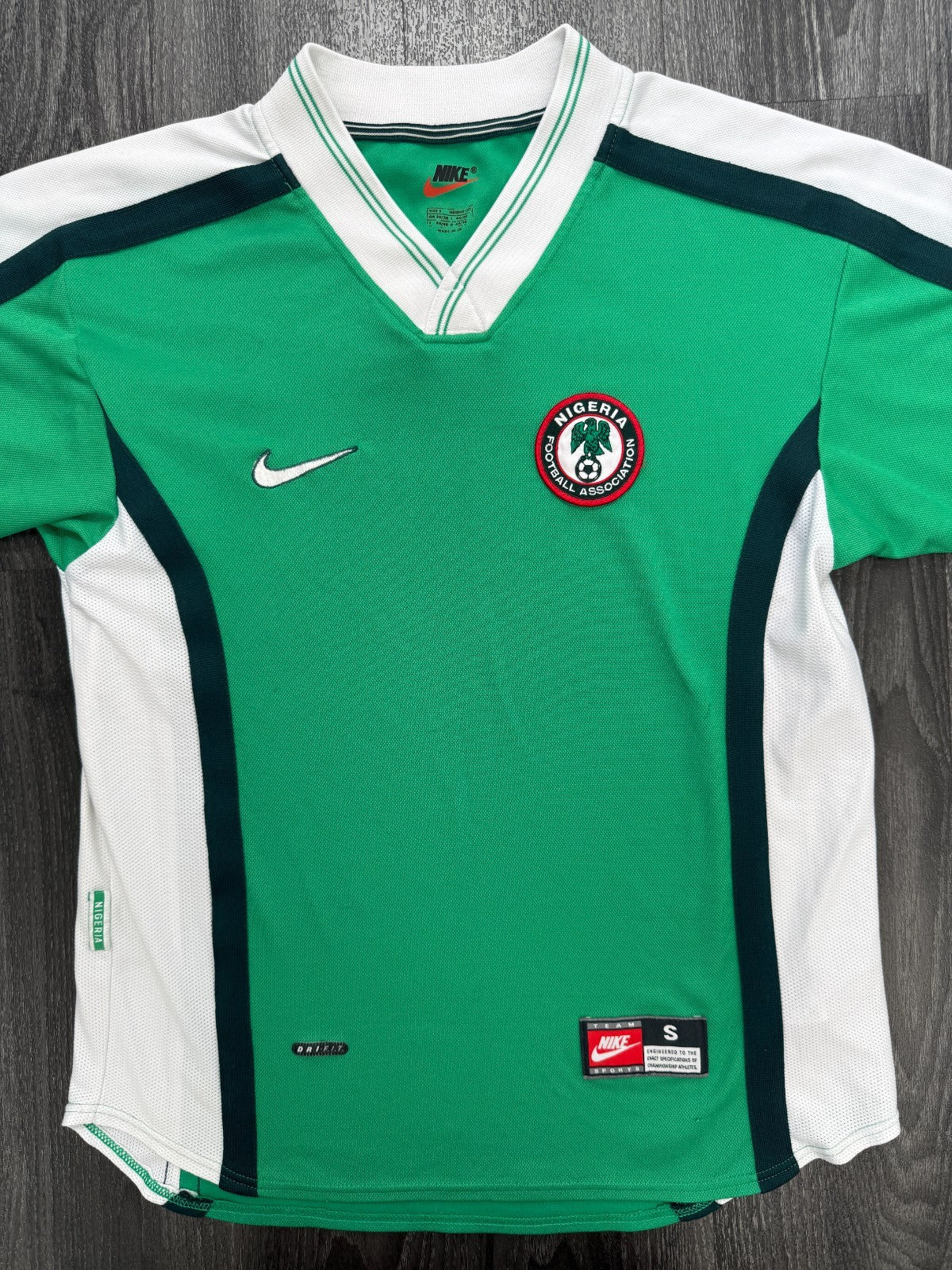 Original Authentic Nike Nigeria 1998 Home Shirt Mens Small0