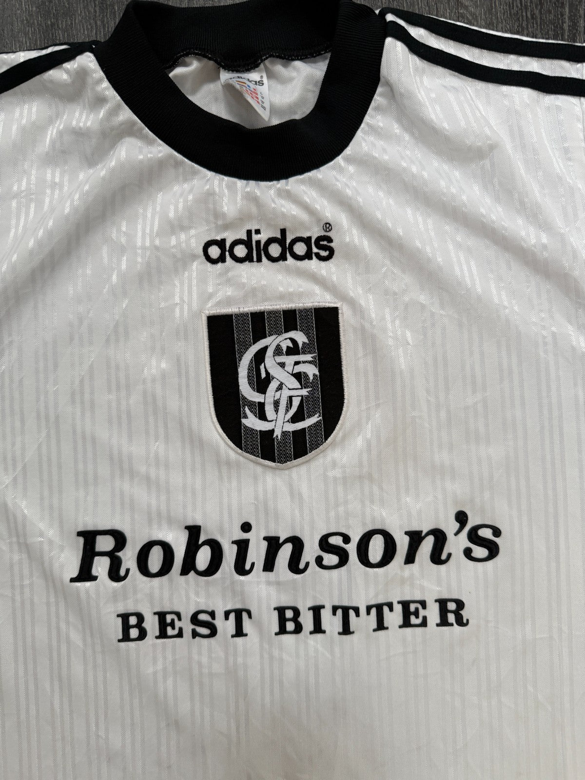 Original Authentic Adidas Stockport County 1996/1997 Away Shirt Mens Medium1