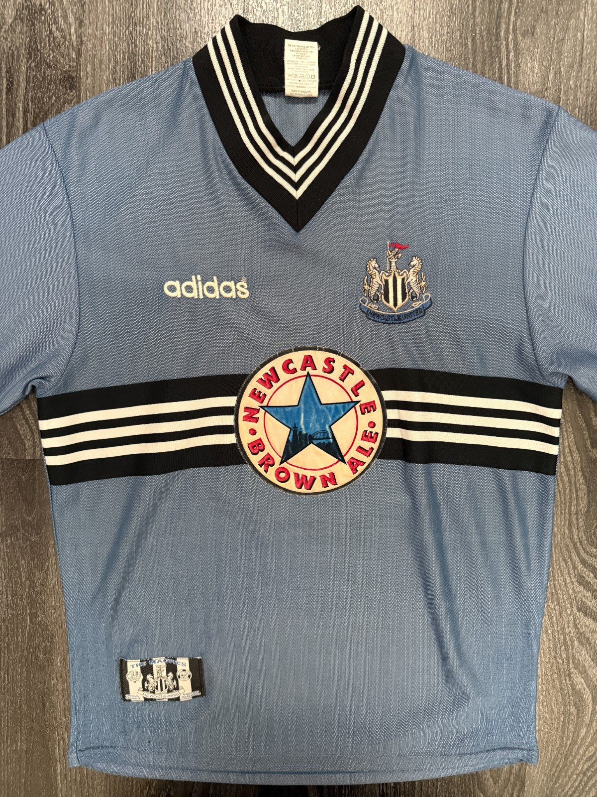 Original Adidas Newcastle United 1996/1997 Away Shirt Mens Medium M0