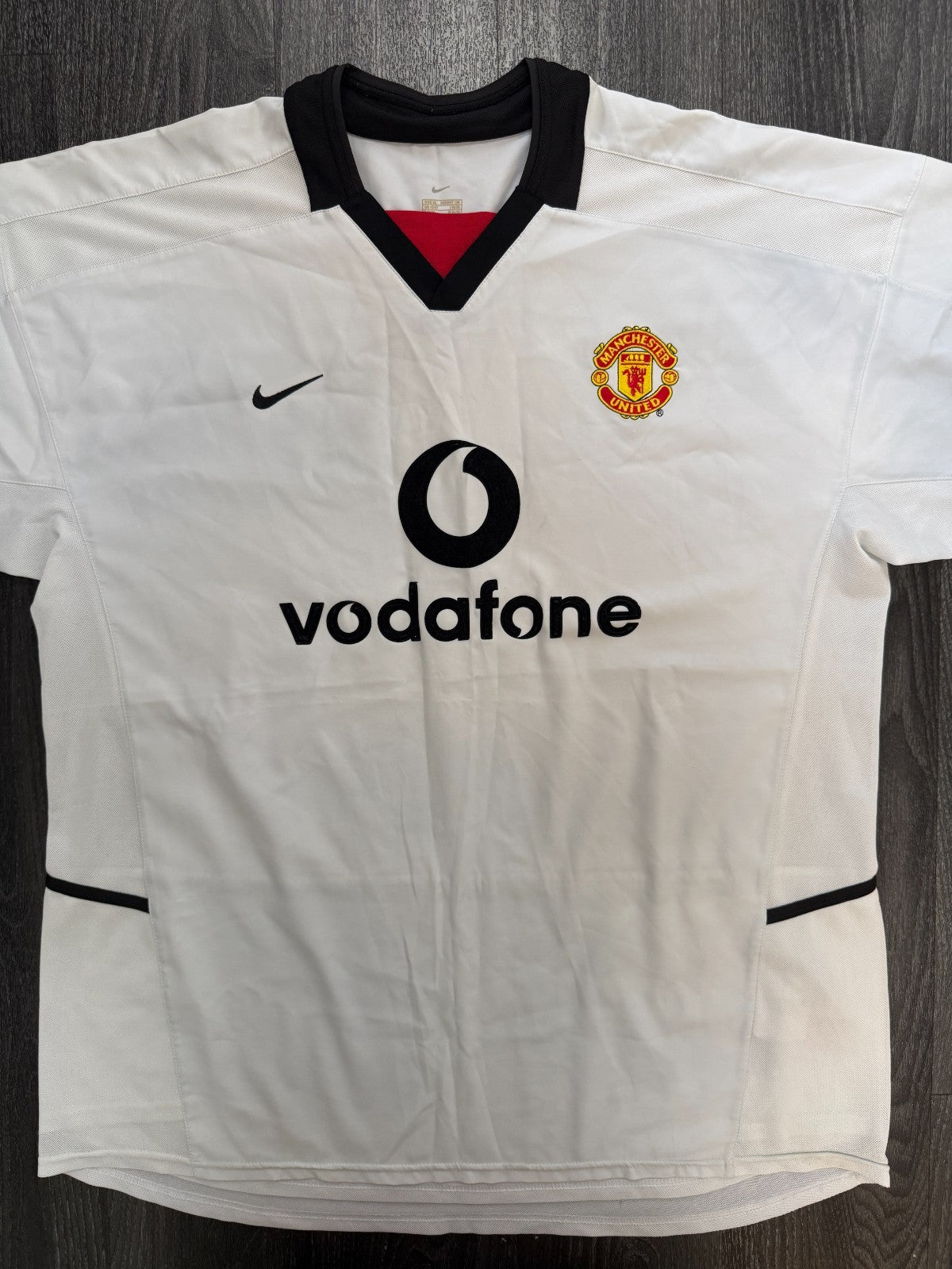 Original Authentic Nike Manchester United 2002/2003 Away Shirt Mens Extra Large0