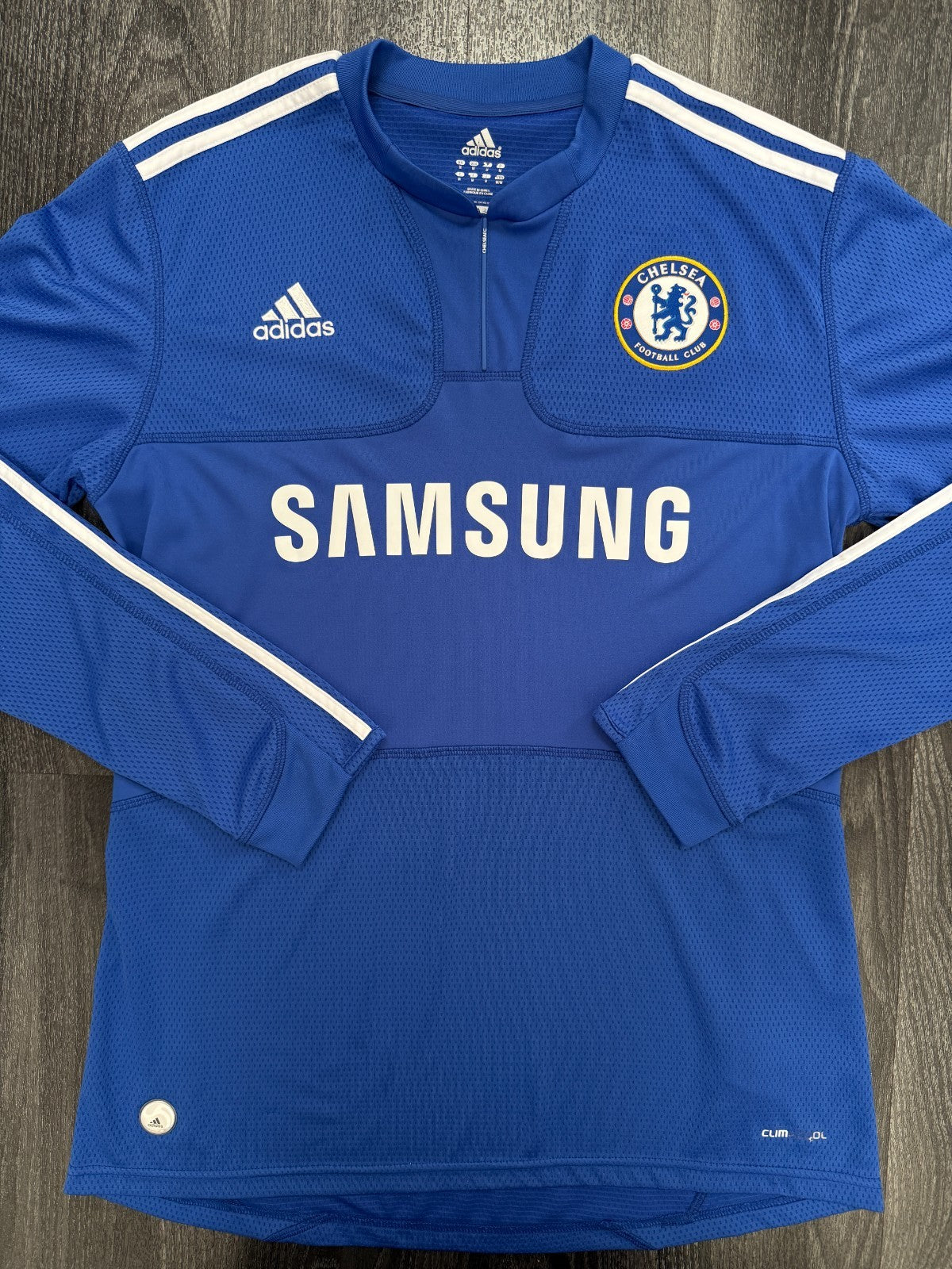 Original Adidas Chelsea 2009/2010 Long Sleeve Home Shirt Mens Medium0