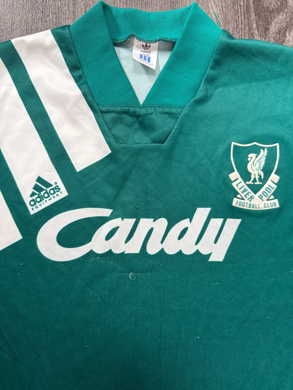 Original Authentic Adidas Liverpool 1991/1992 Home Shirt Mens Small1
