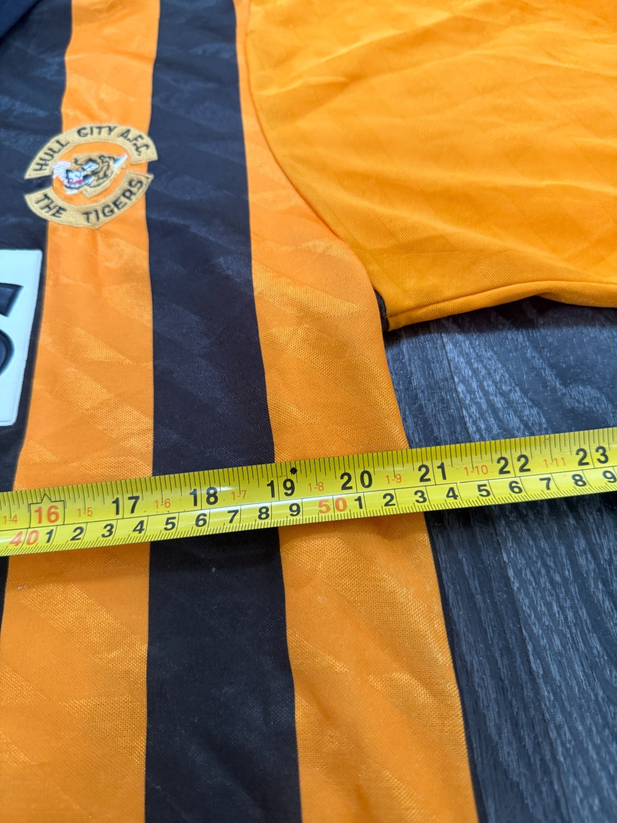 Original Authentic Matchwinner Hull City 1990/1991 Home Shirt Mens Large8