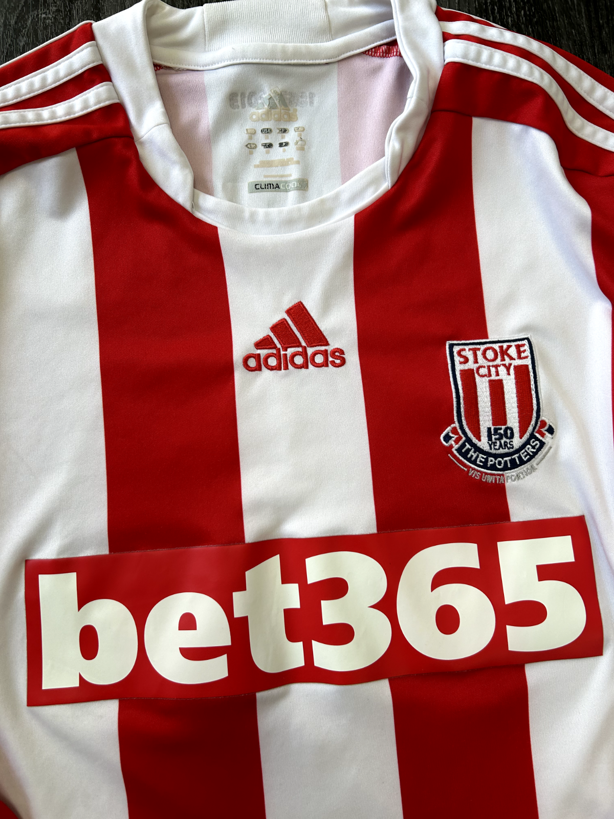 PLAYER SPEC Adidas Stoke City 2012/2013 LS Home Shirt WALTERS 19 Mens Medium2