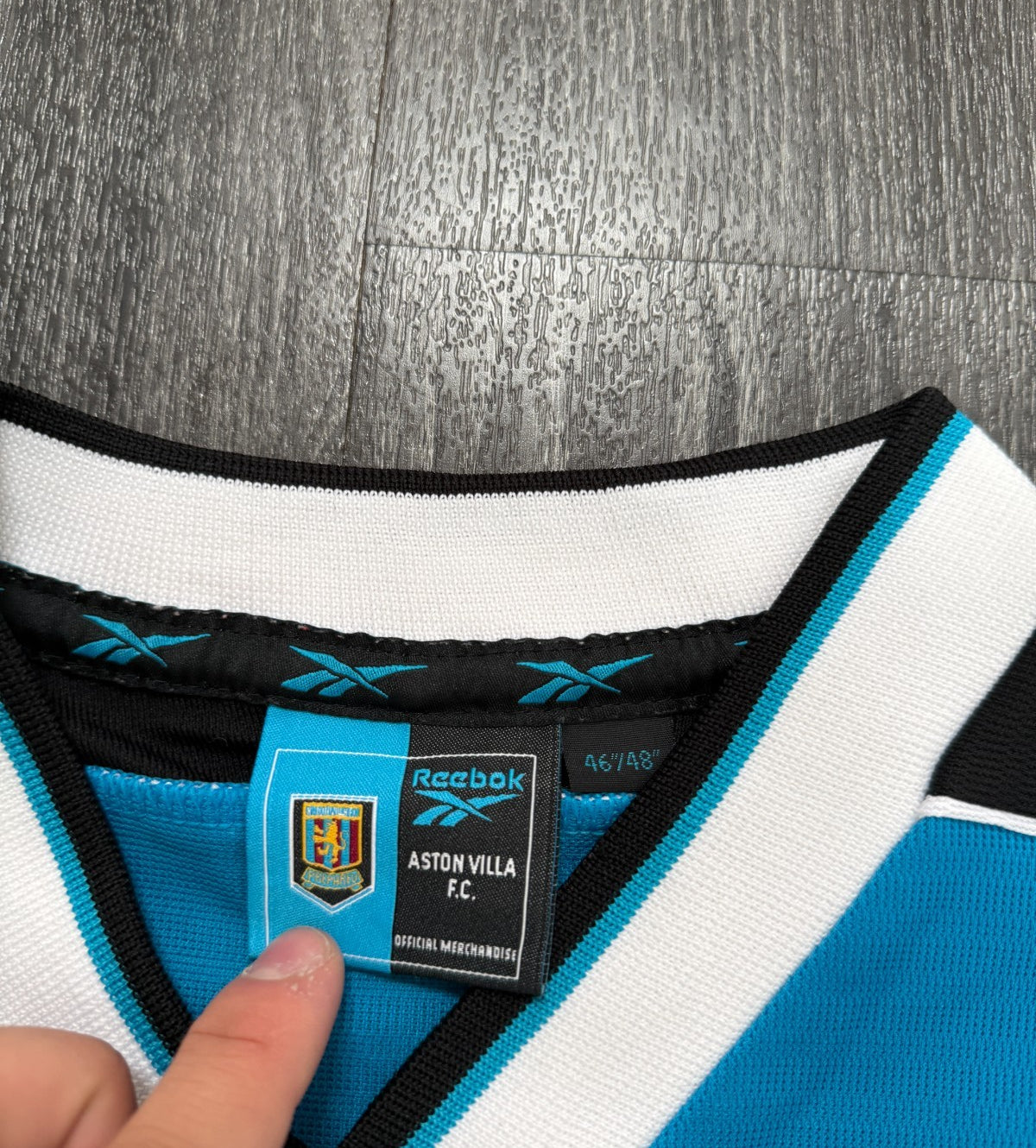 Original Authentic Reebok Aston Villa 1998/1999 Away Shirt Mens XXL 2XL2