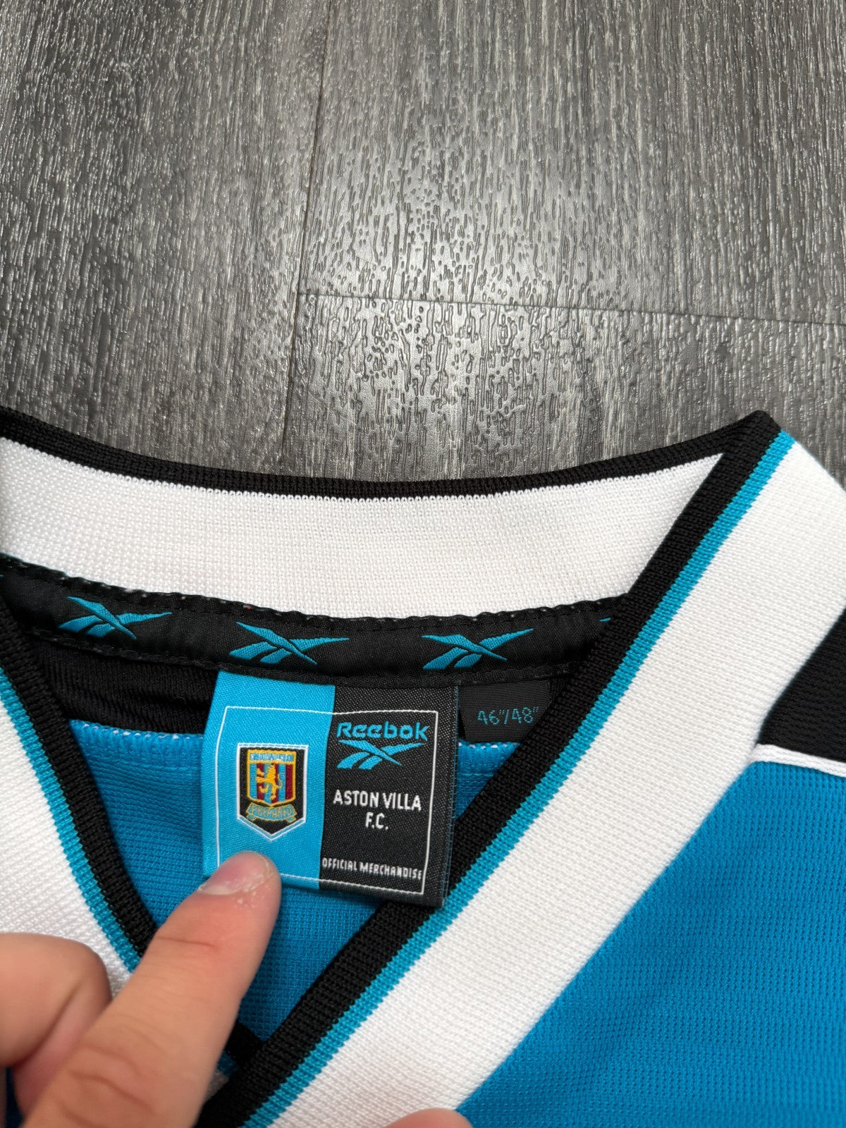 Original Authentic Reebok Aston Villa 1998/1999 Away Shirt Mens XXL 2XL2