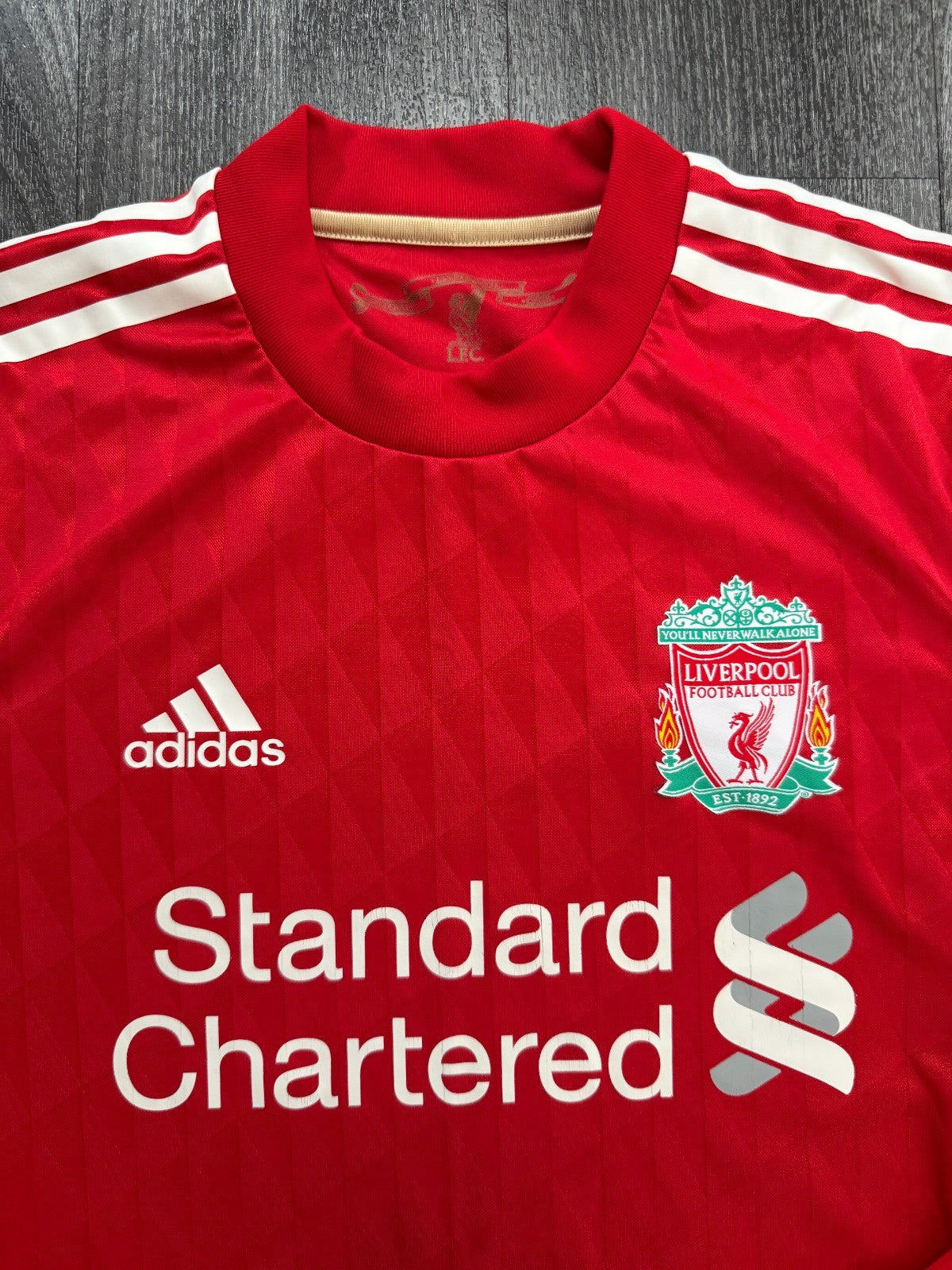 PLAYER ISSUE Original Adidas Liverpool 2010/2011 Long Sleeve Home Shirt Mens M1