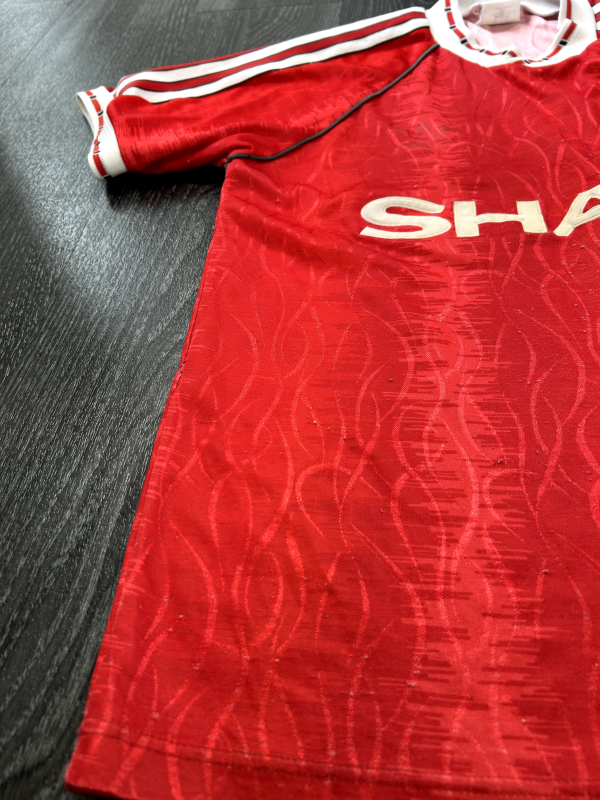 Original Authentic Adidas Manchester United 1990/1991 Home Shirt Mens Small5