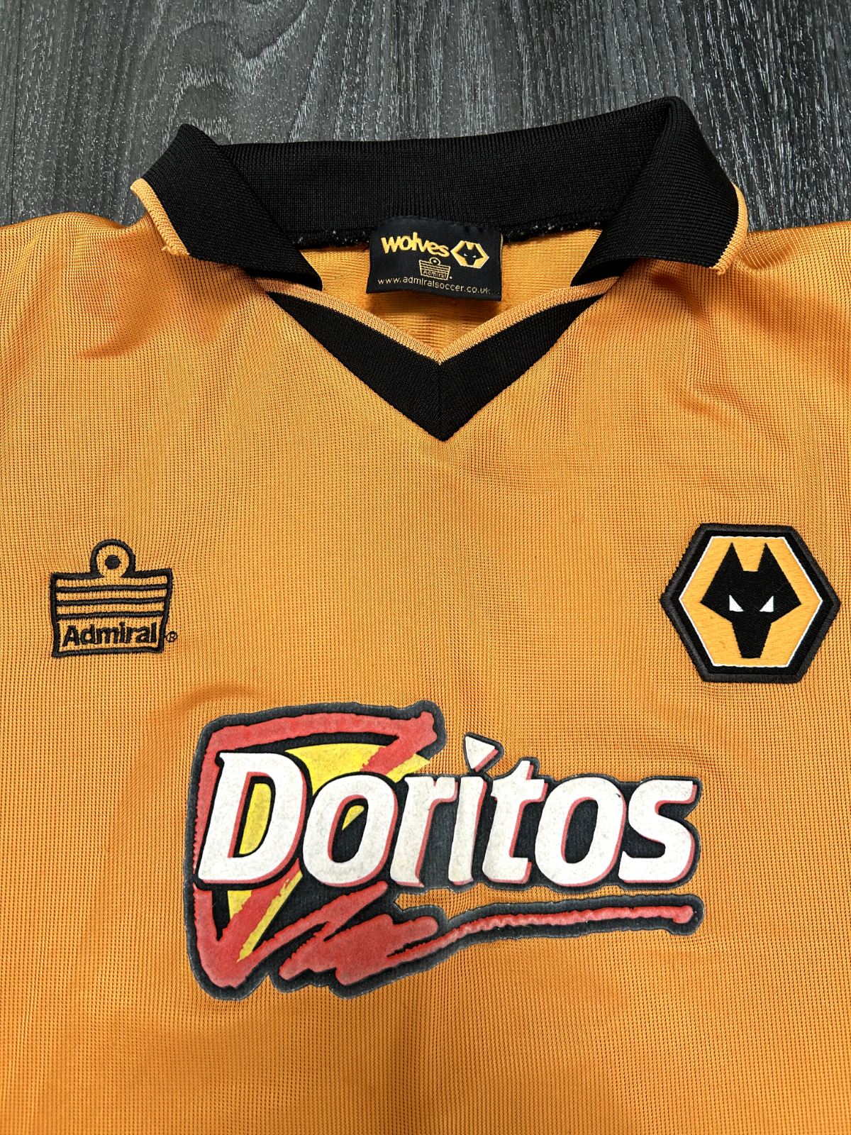 Admiral Wolverhampton Wanderers 2002/2003 Home Shirt Byles 13 Mens Large2