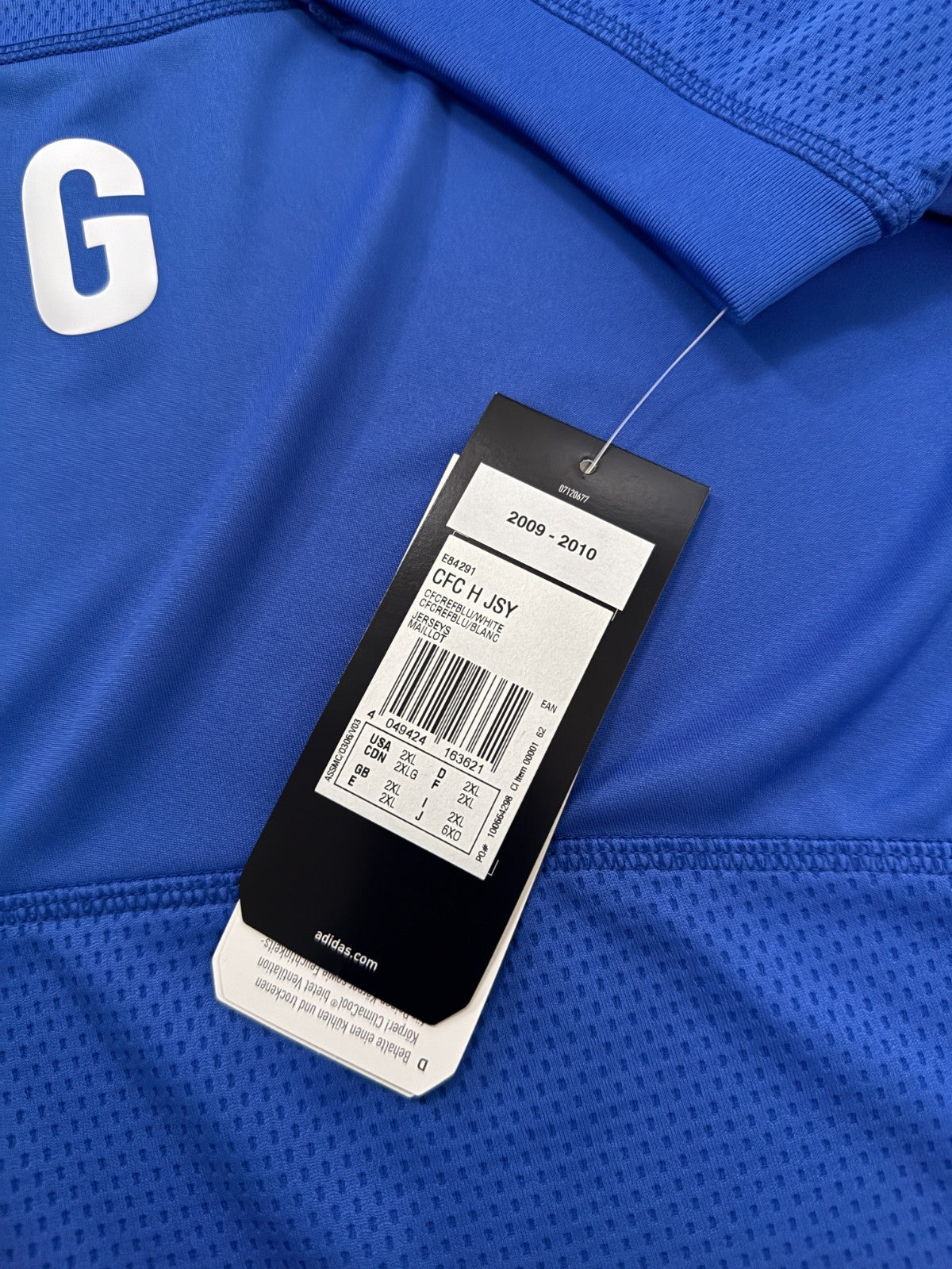 BNWT Original Adidas Chelsea 2009/2010 Home Shirt Mens XXL 2XL4