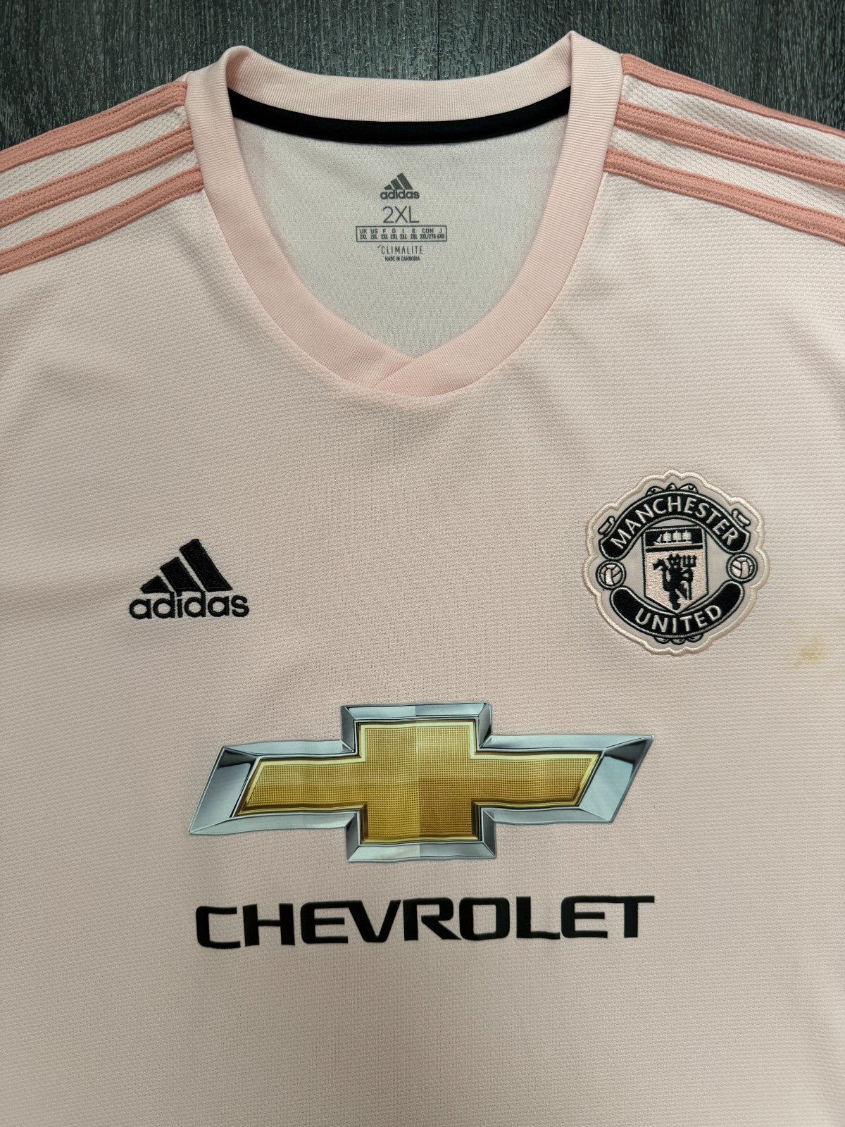 Original Adidas Manchester United 2018/2019 Away Shirt Mens XXL 2XL1