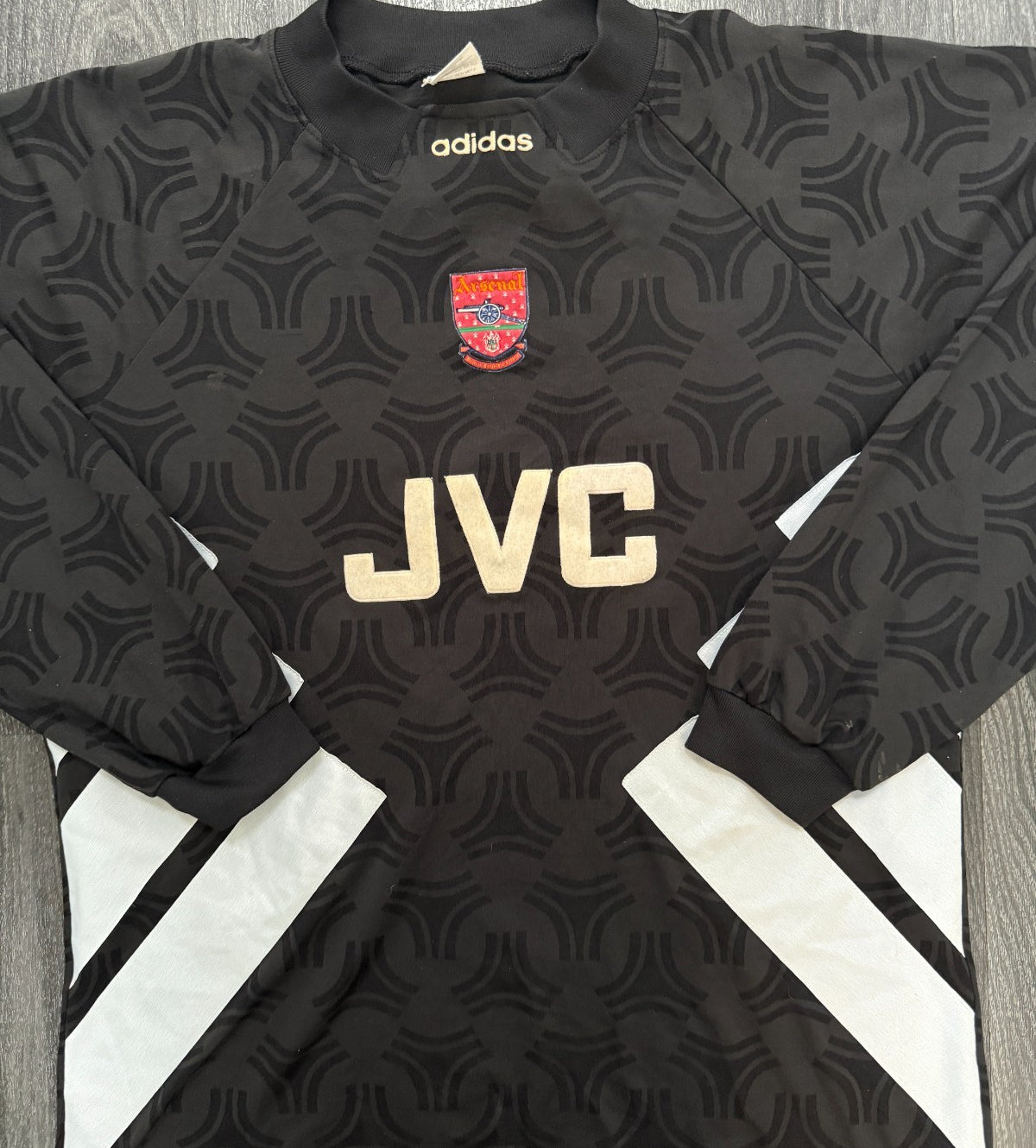 Original Adidas Arsenal 1993/1994 Goalkeeper Shirt Mens Extra Large XL0
