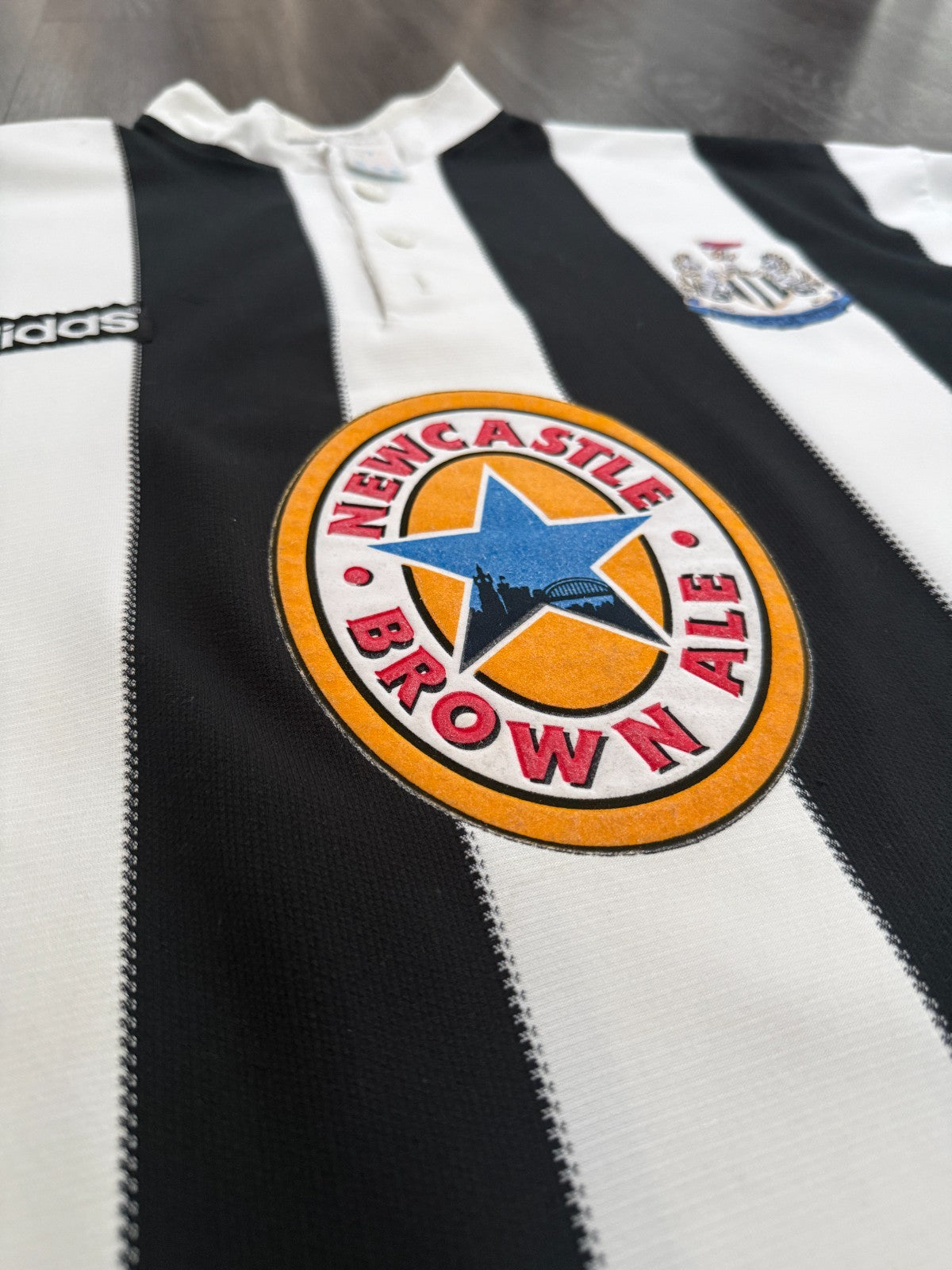 Original Adidas Newcastle United 1995/1996 Home Shirt Mens Medium5