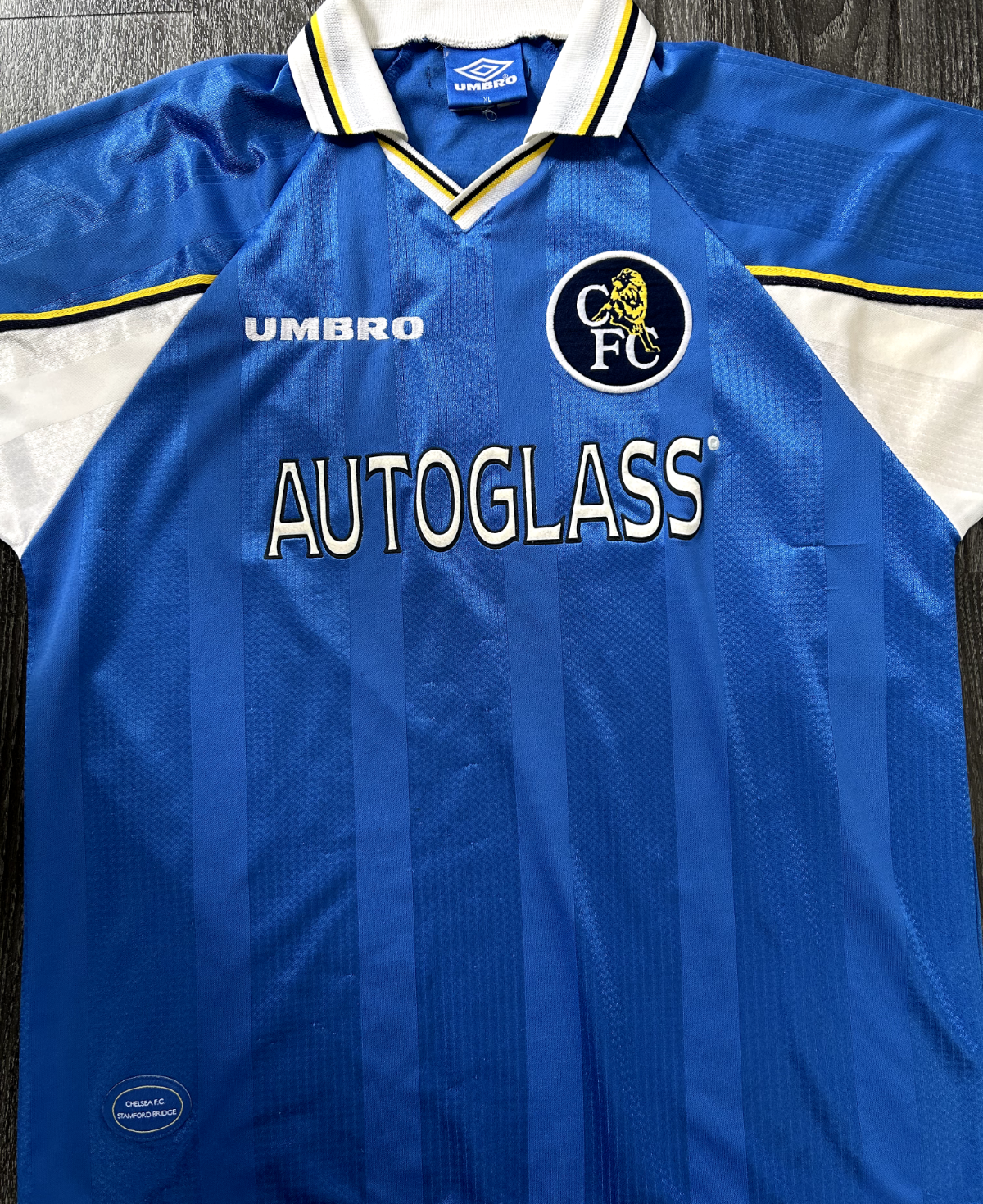 Original Authentic Umbro Chelsea 1997/1998 Home Shirt Mens Extra Large0