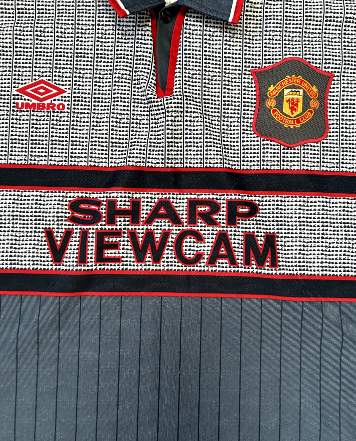 Original Authentic Umbro Manchester United 1995/1996 Away Shirt 2XL Mens1