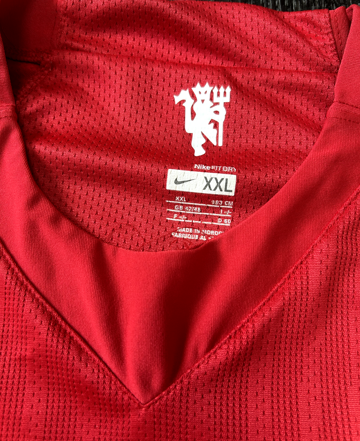 Original Authentic Nike Manchester United 2007/2008 Home Shirt XXL Mens6